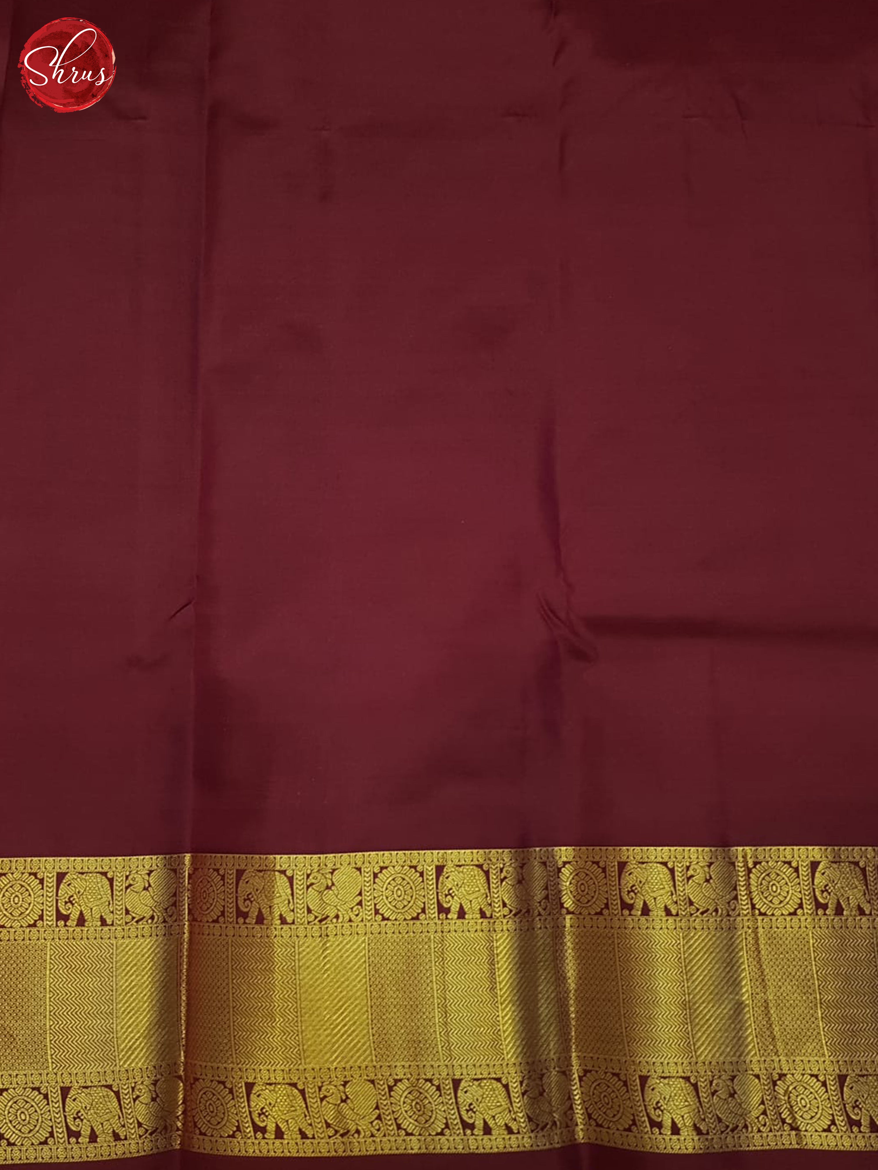 Arakku Maroon(Single Tone)- Kanchipuram Silk Saree - Shop on ShrusEternity.com