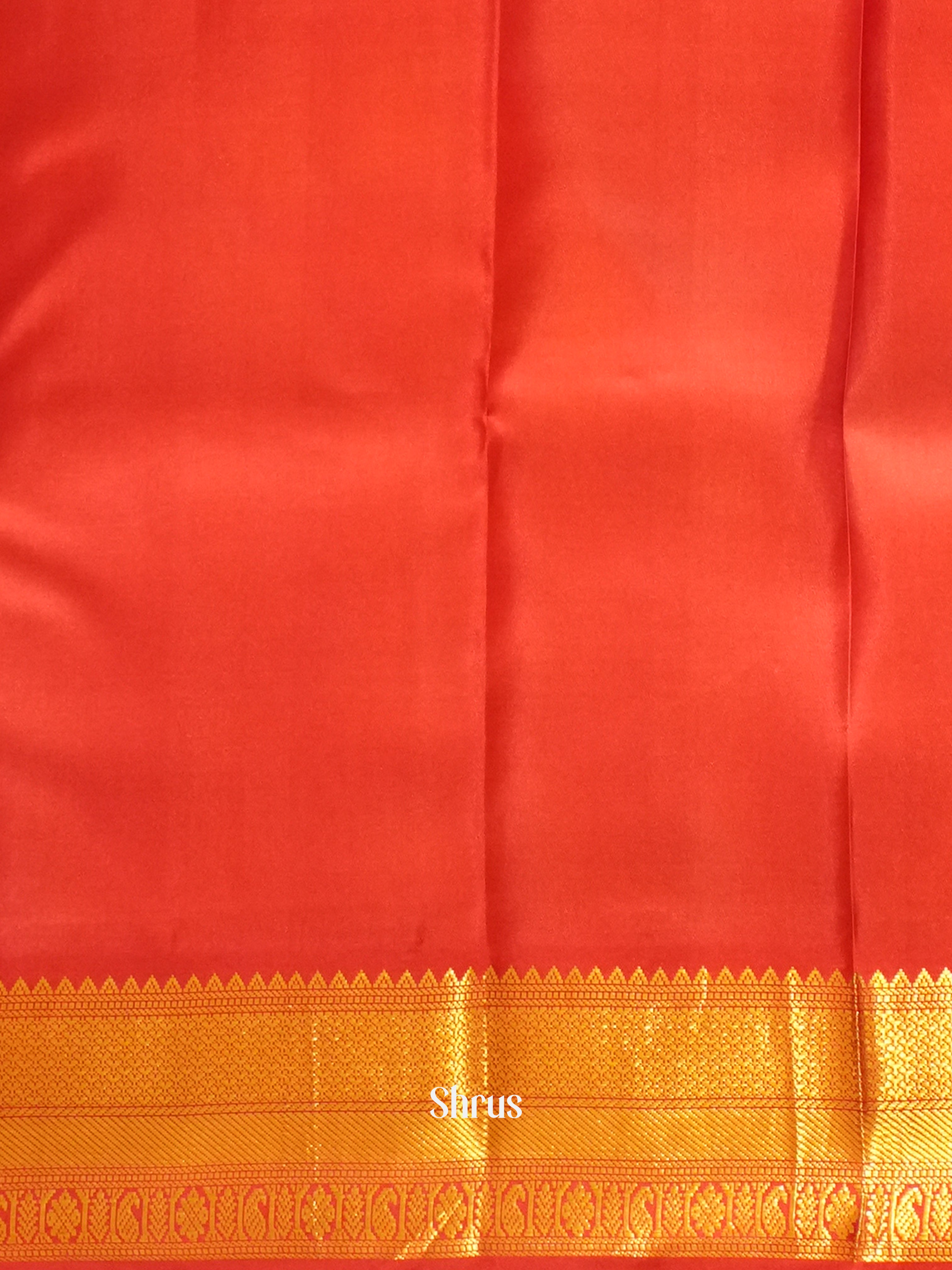 Teal Green And Red- Korvai Kanchipuram Silk Saree