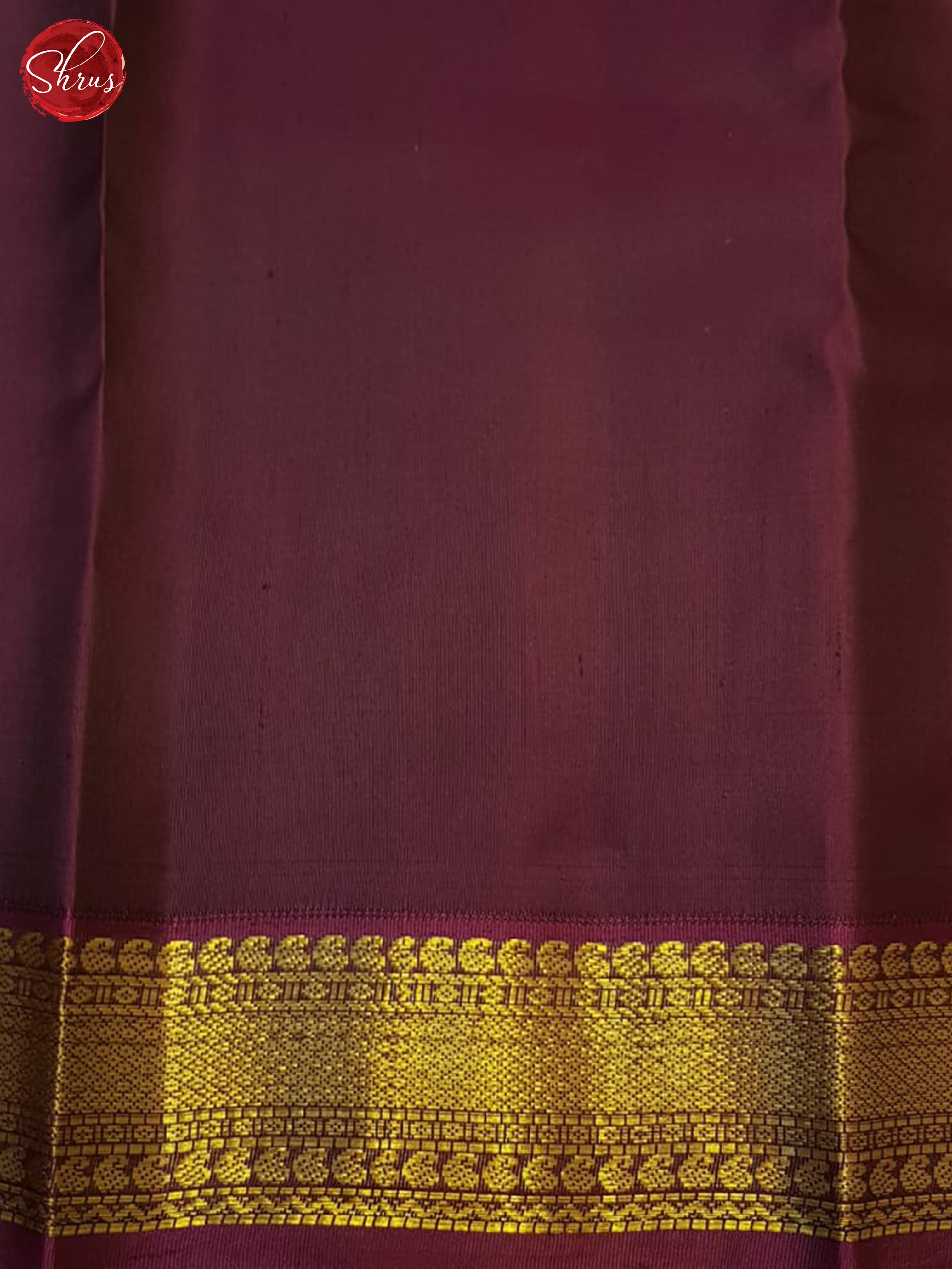 Lotus Pink And Wine- Kanchipuram Silk Saree - Shop on ShrusEternity.com