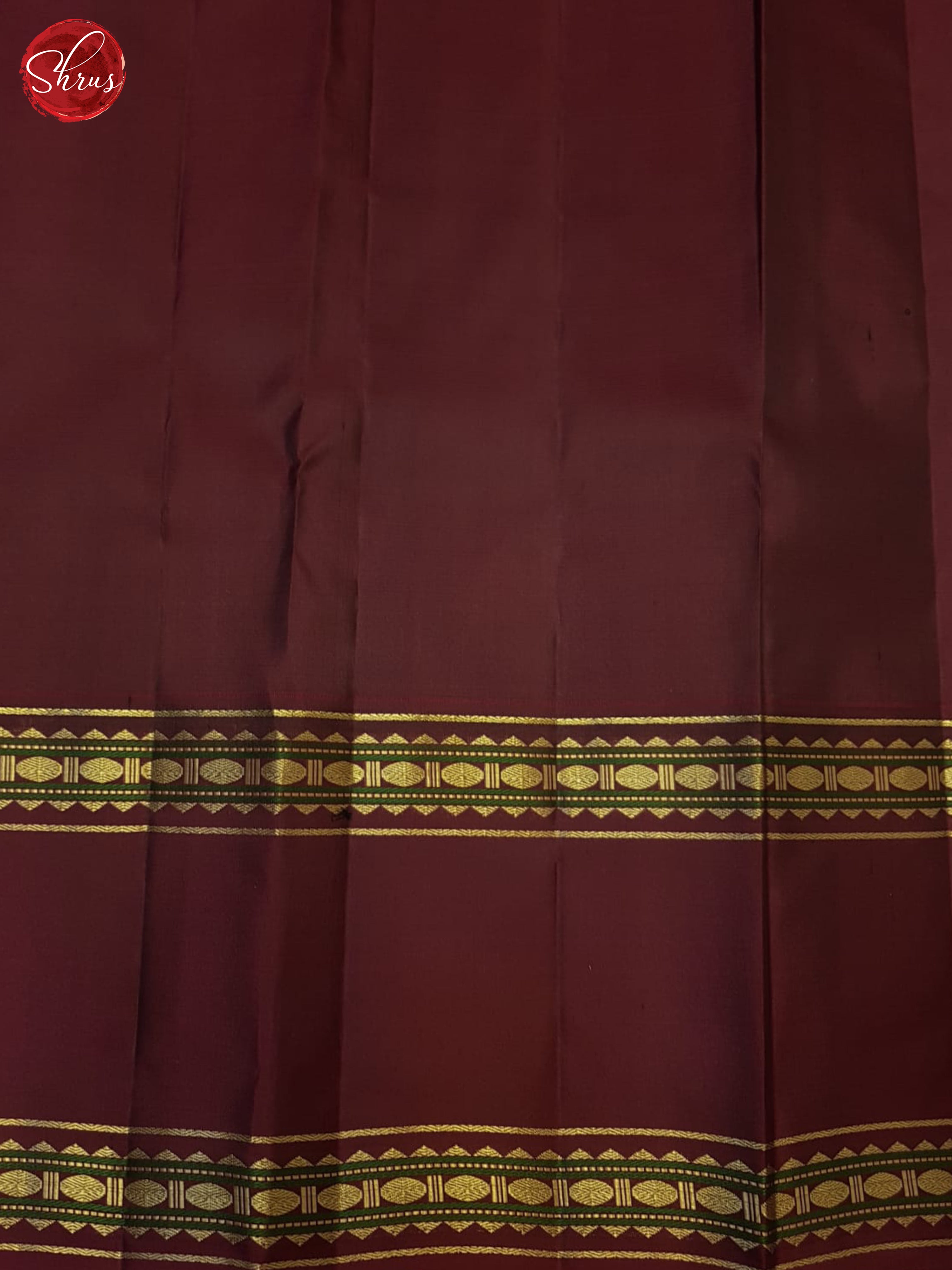 Green And Wine- Kanchipuram Silk Saree - Shop on ShrusEternity.com