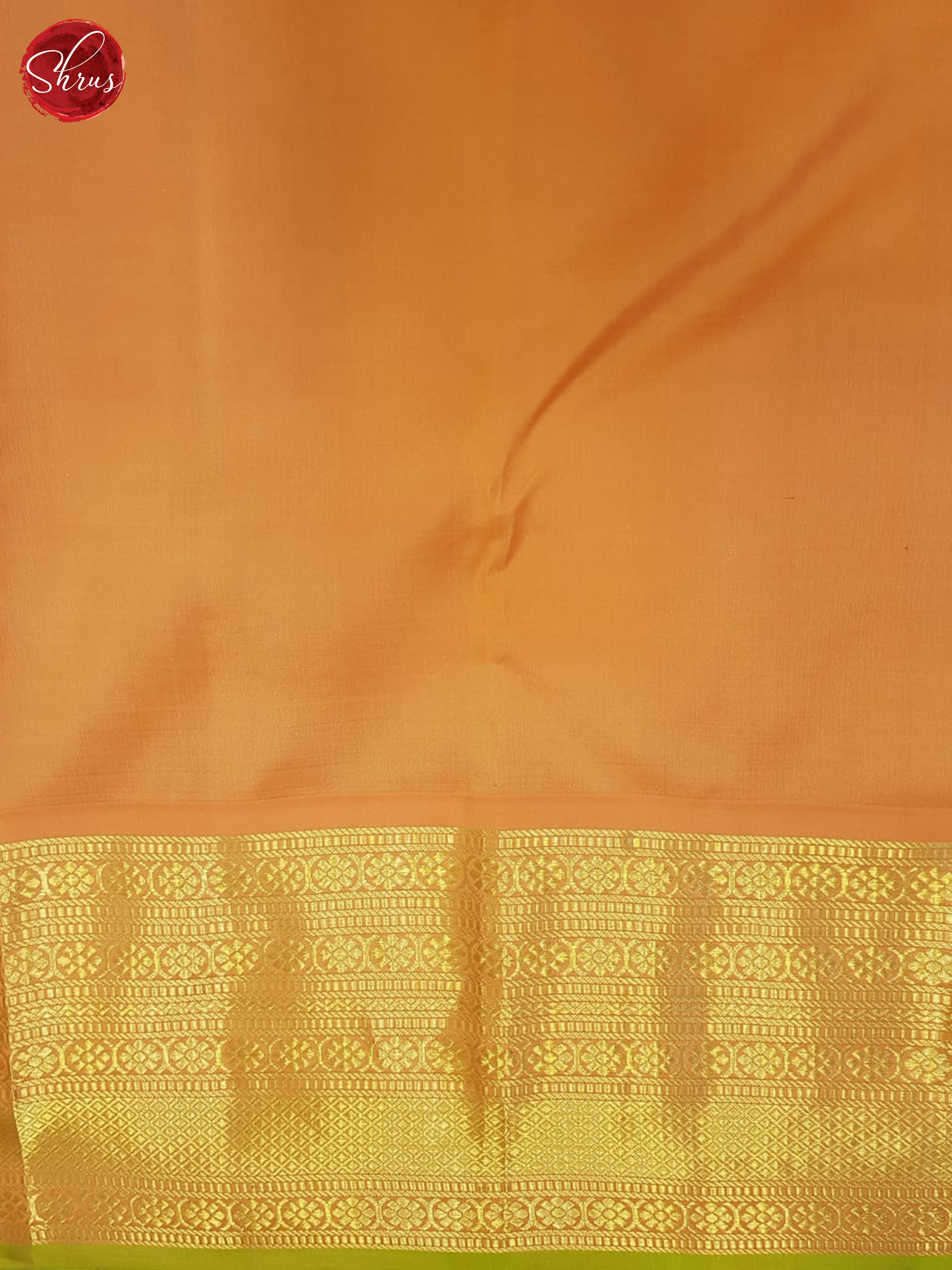Blue And Peach- Kanchipuram Silk Saree - Shop on ShrusEternity.com