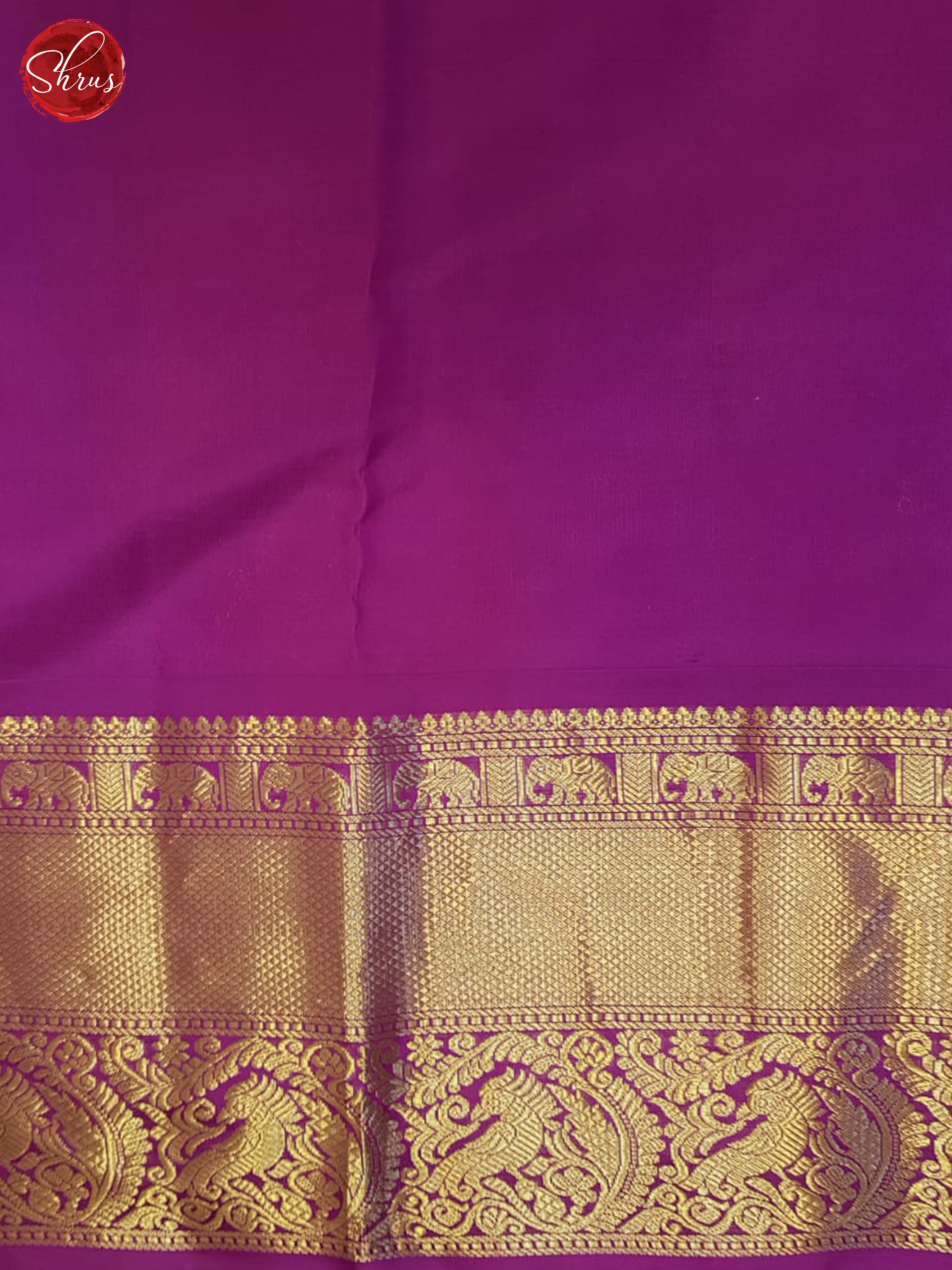 Grey Brown And Purple- Kanchipuram Silk Saree - Shop on ShrusEternity.com