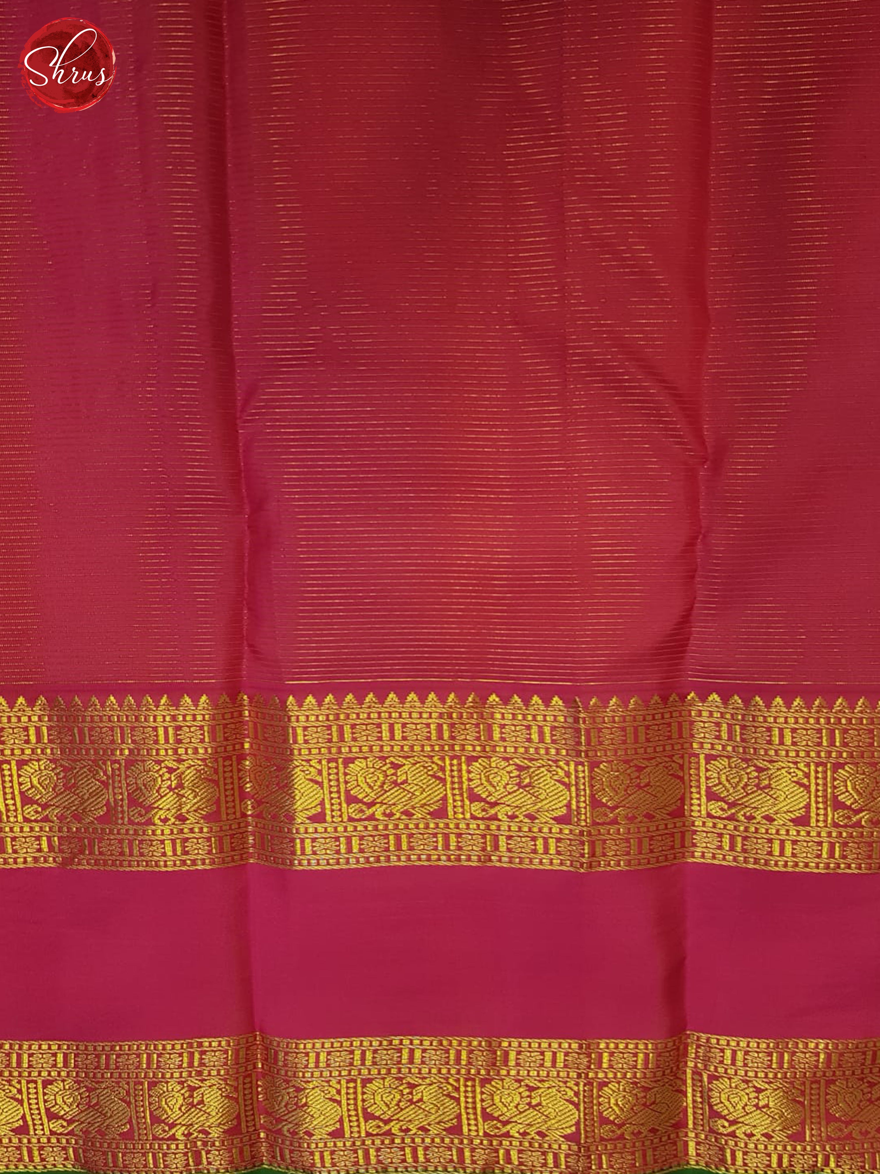 Green And Pink- Kanchipuram Silk Saree - Shop on ShrusEternity.com