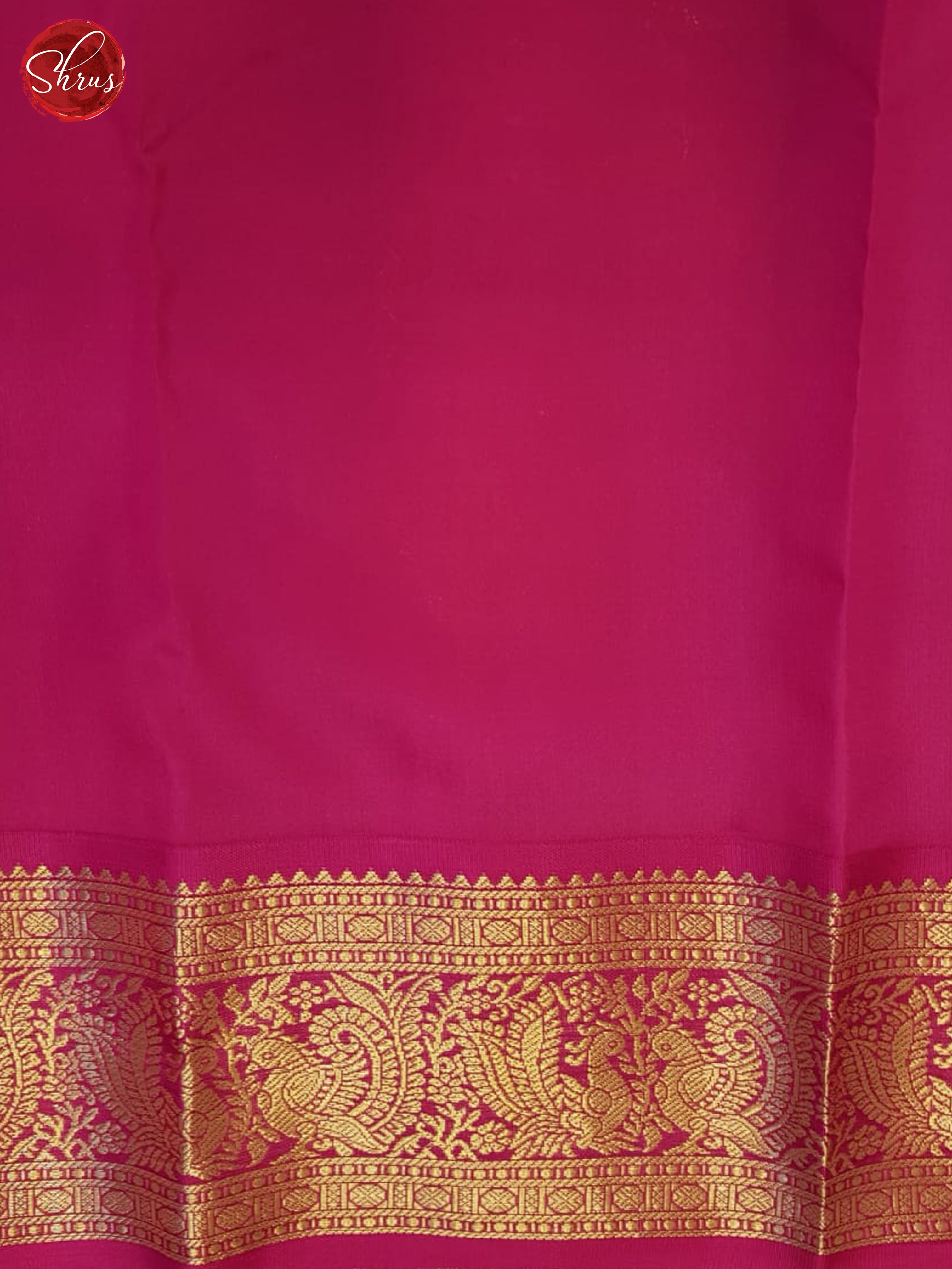 Mustard And Pink-Kanchipuram Silk Saree - Shop on ShrusEternity.com