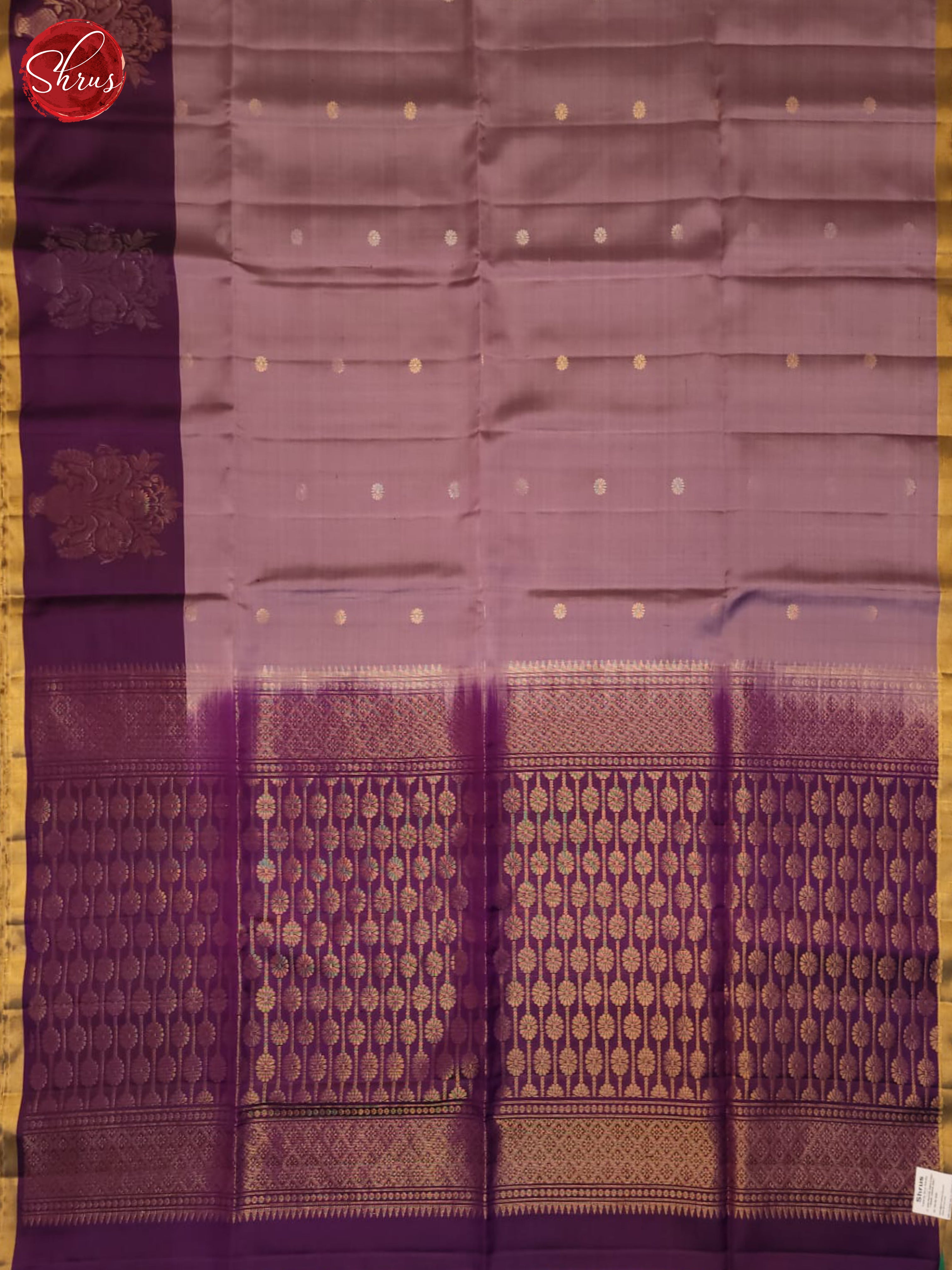 Dusty Lavender And Purple- Soft Silk Saree - Shop on ShrusEternity.com