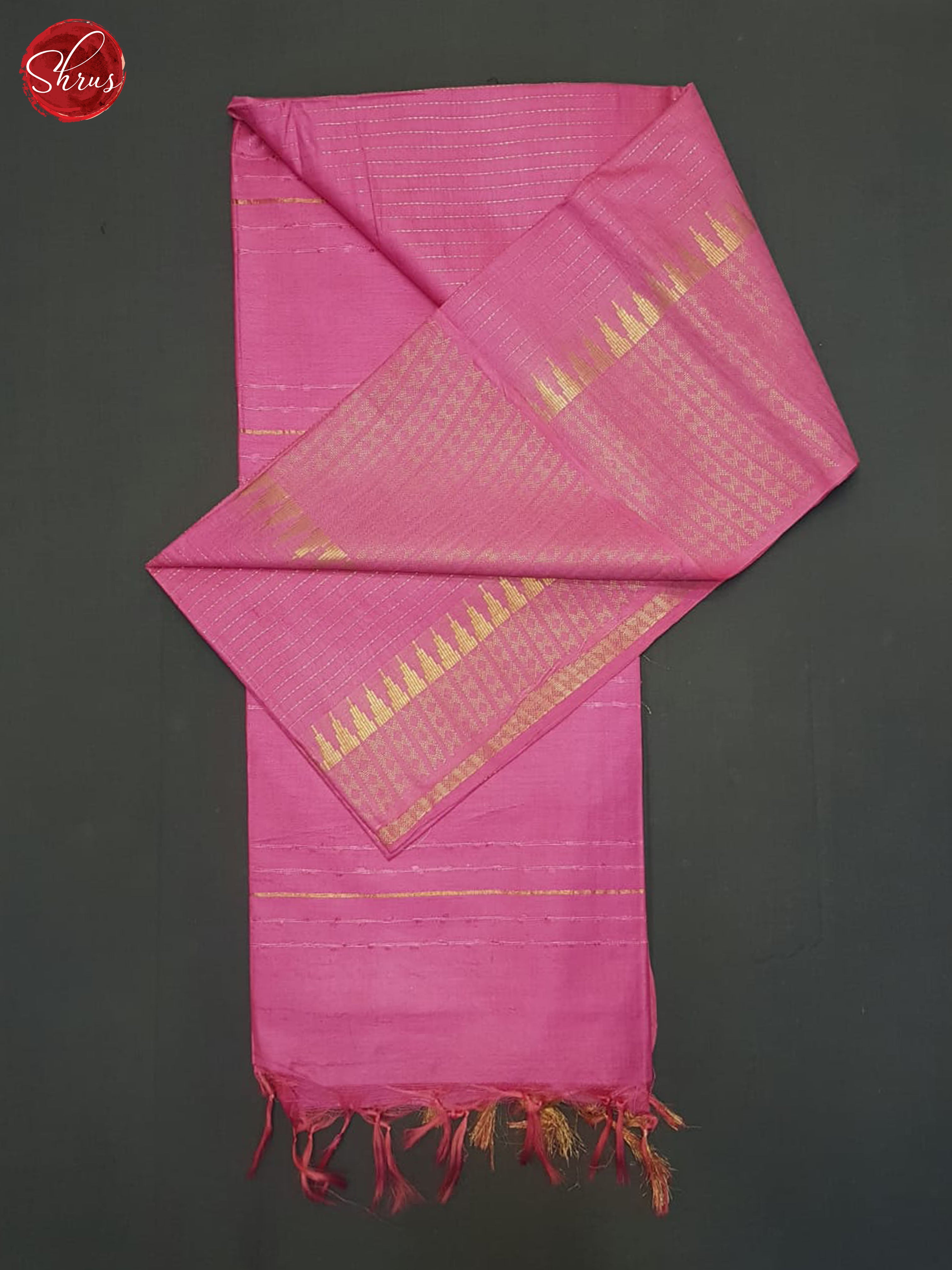 Pink(Single Tone)- Semi Tussar Saree - Shop on ShrusEternity.com