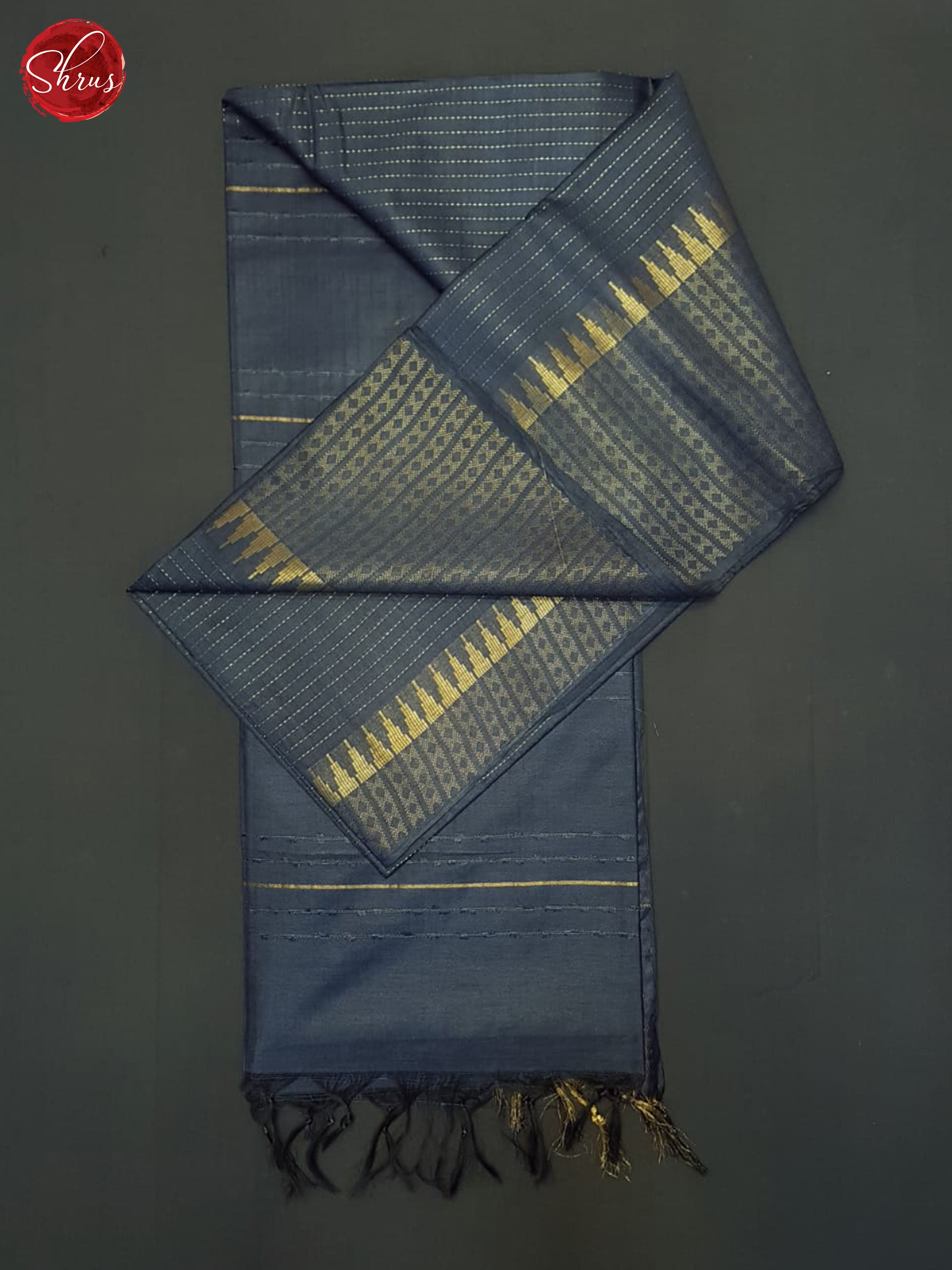 Blue(Single Tone)- Semi Tussar Saree - Shop on ShrusEternity.com