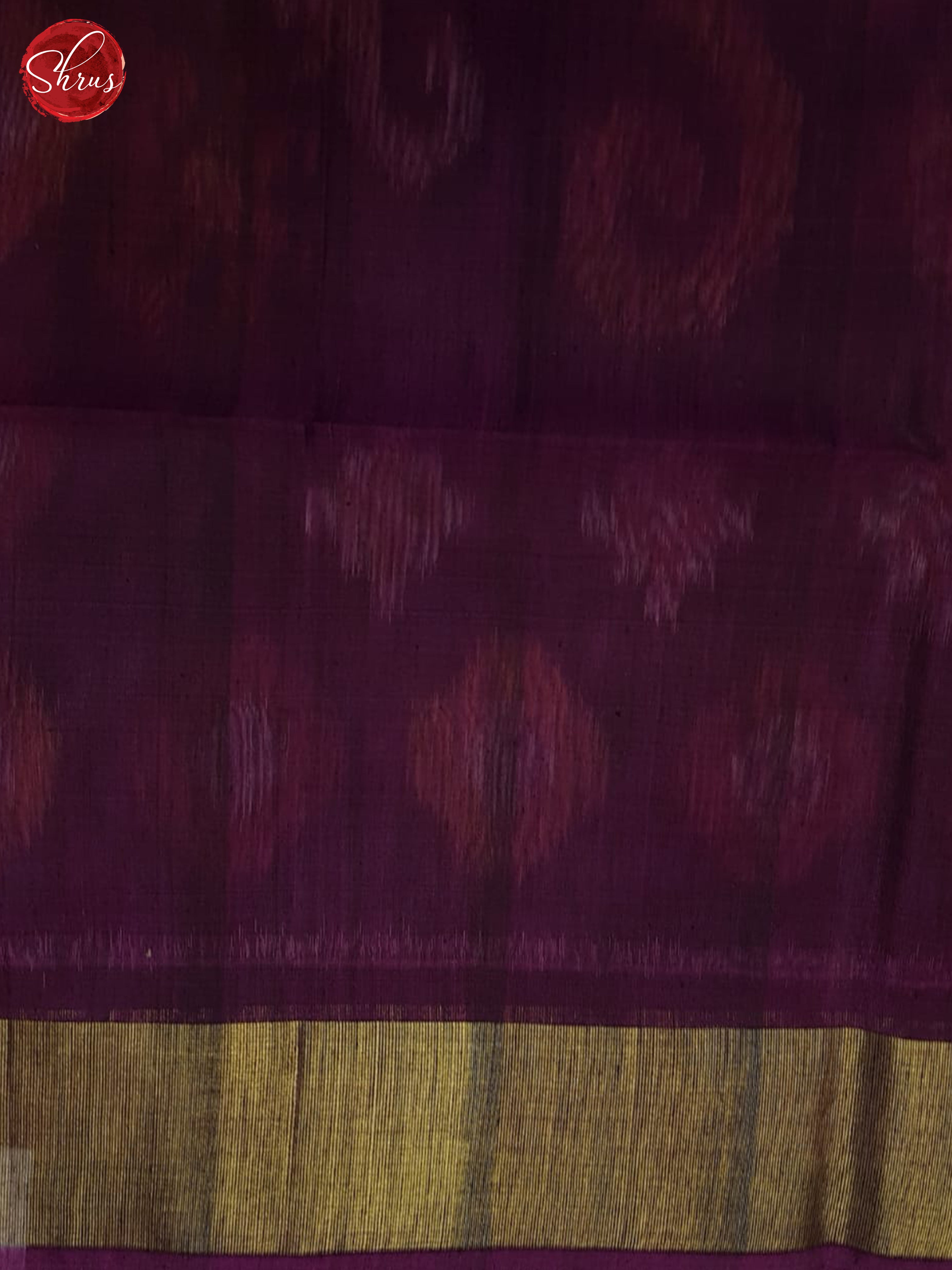Green And Wine- Pochampally Silk Cotton Saree - Shop on ShrusEternity.com