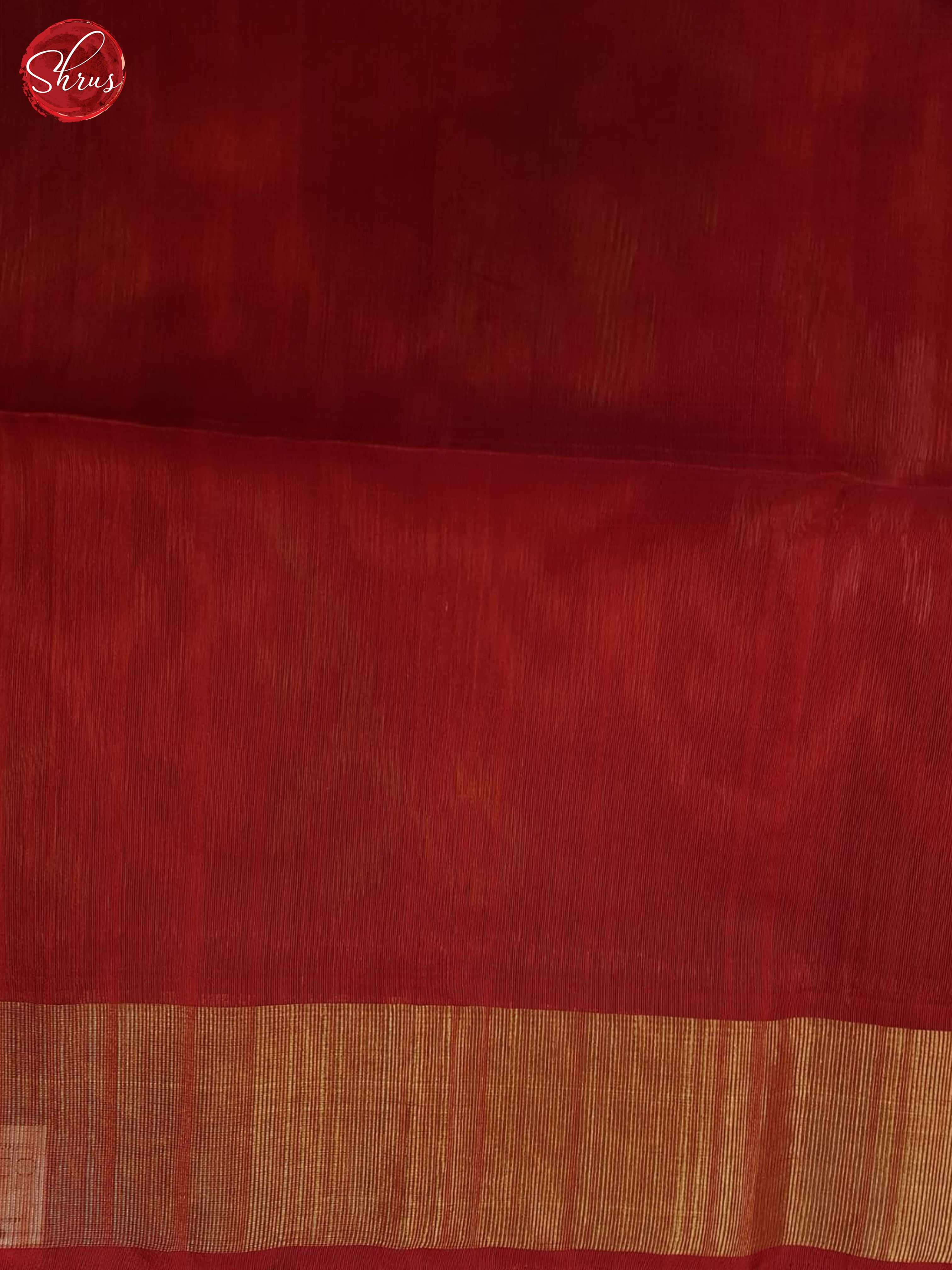 Blue And Red- Pochampally Silk Cotton Saree - Shop on ShrusEternity.com