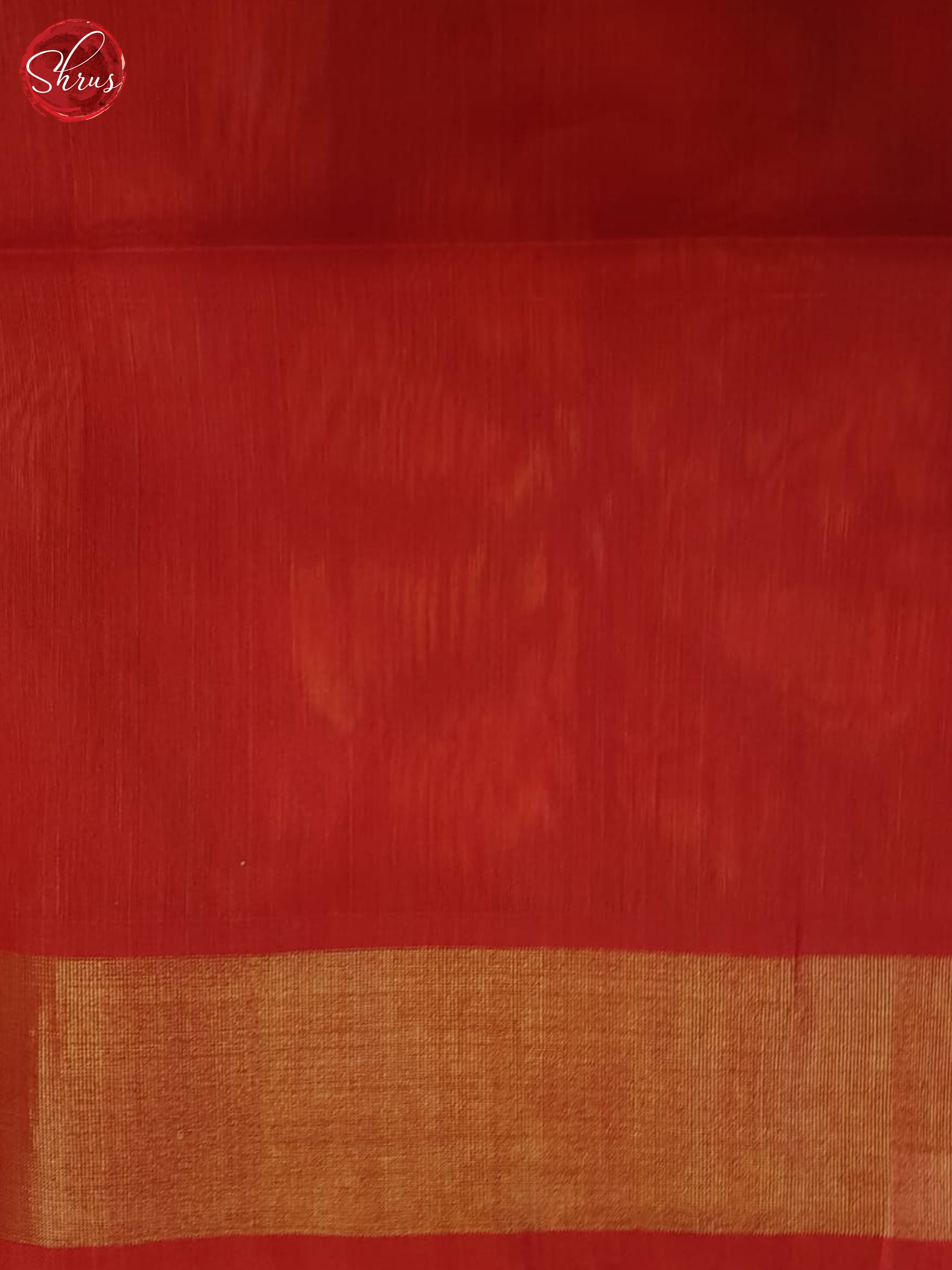 Yellow And Red- Pochampally Silk Cotton saree - Shop on ShrusEternity.com
