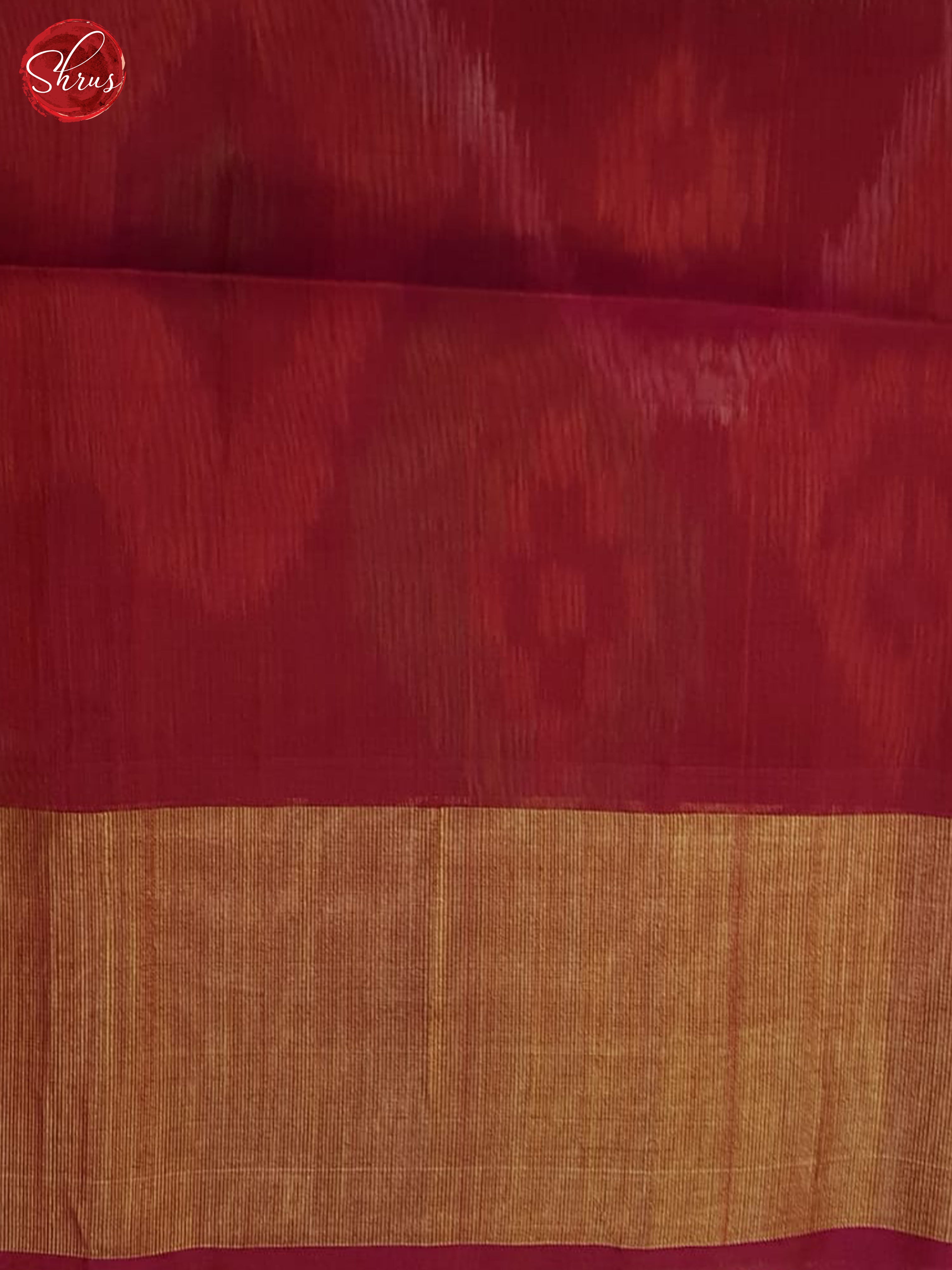 Green And Maroon- Pochampally Silk Cotton Saree - Shop on ShrusEternity.com