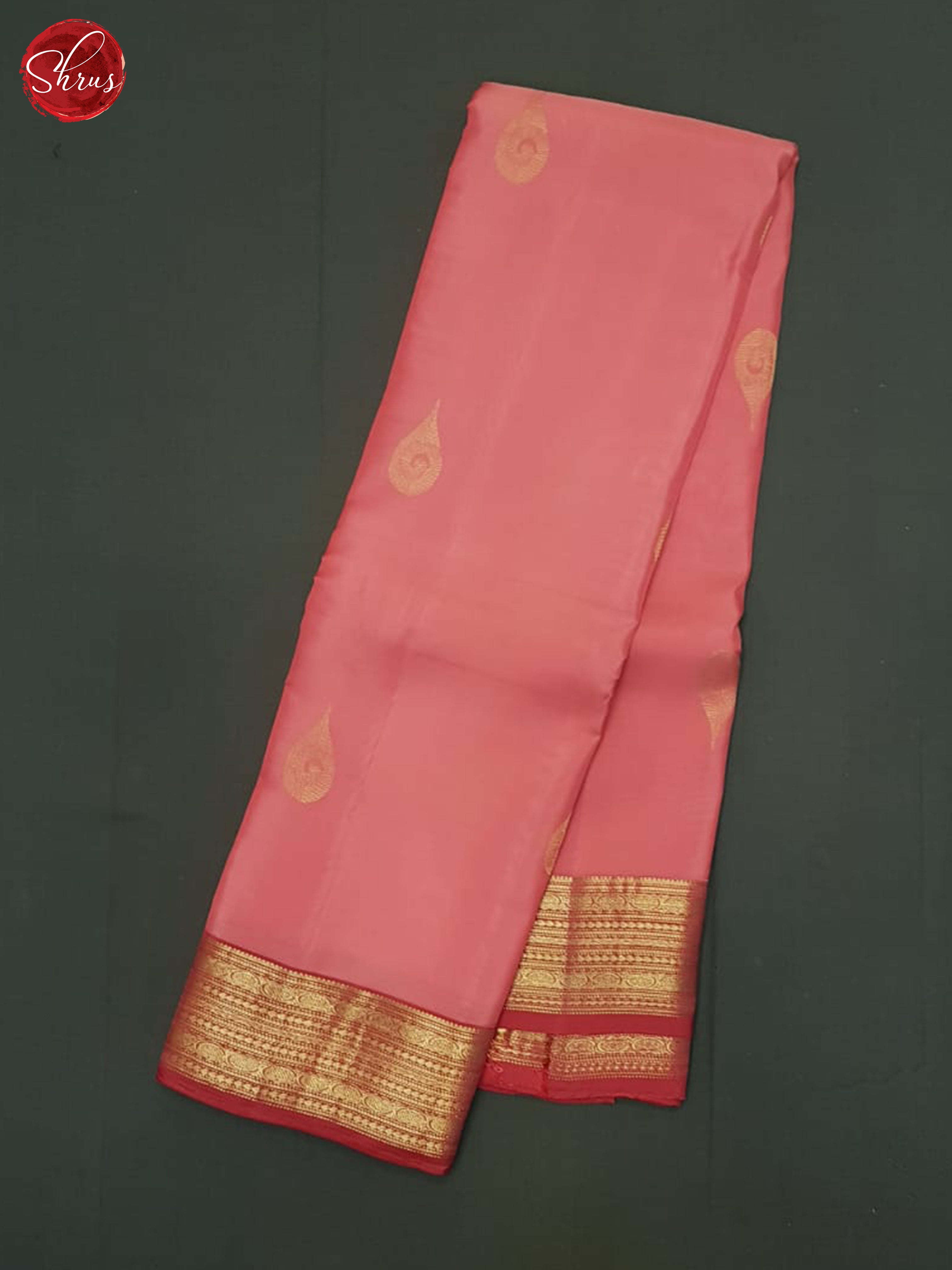 Pink- Soft Silk Half-pure Saree - Shop on ShrusEternity.com