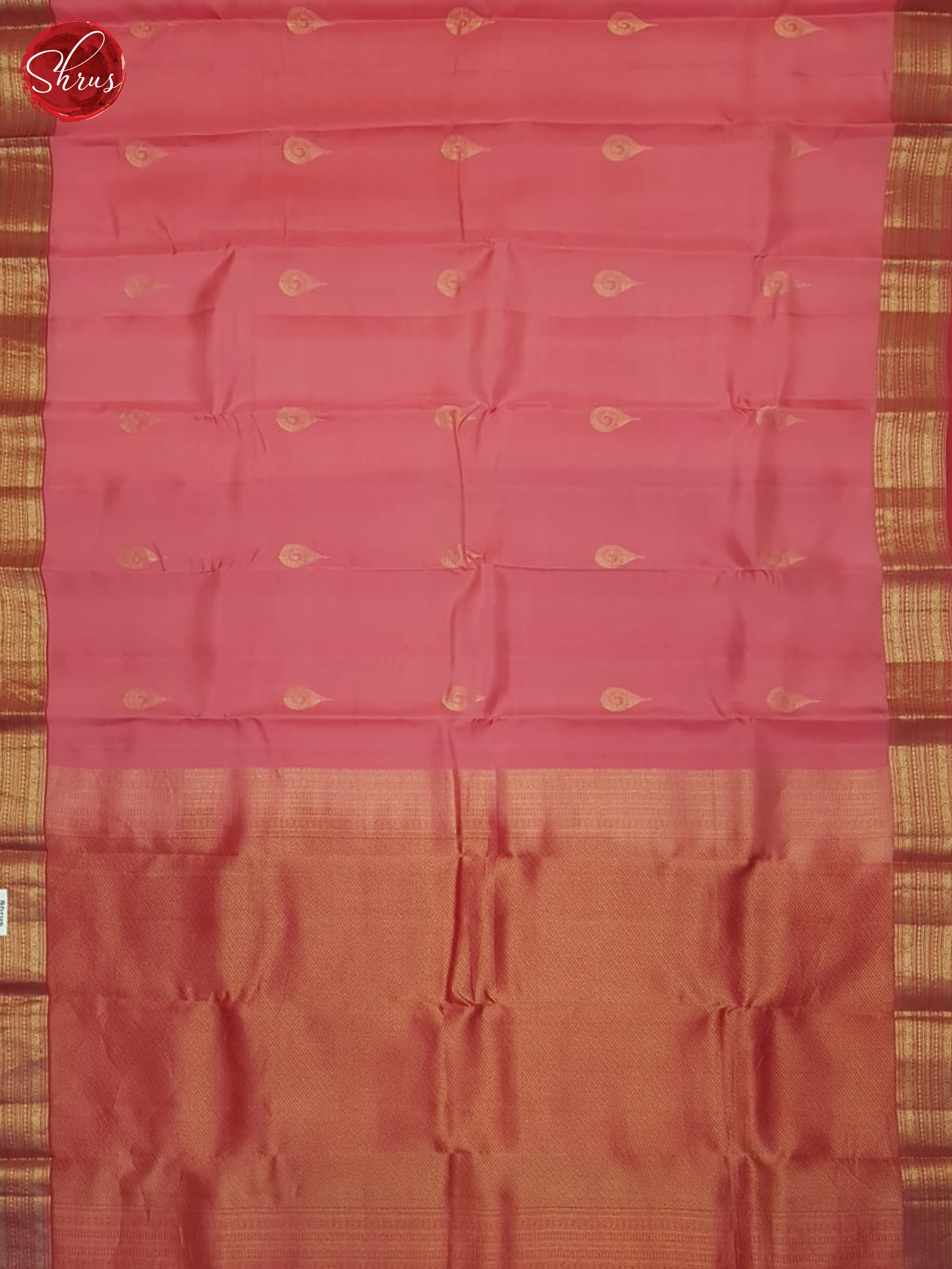 Pink- Soft Silk Half-pure Saree - Shop on ShrusEternity.com