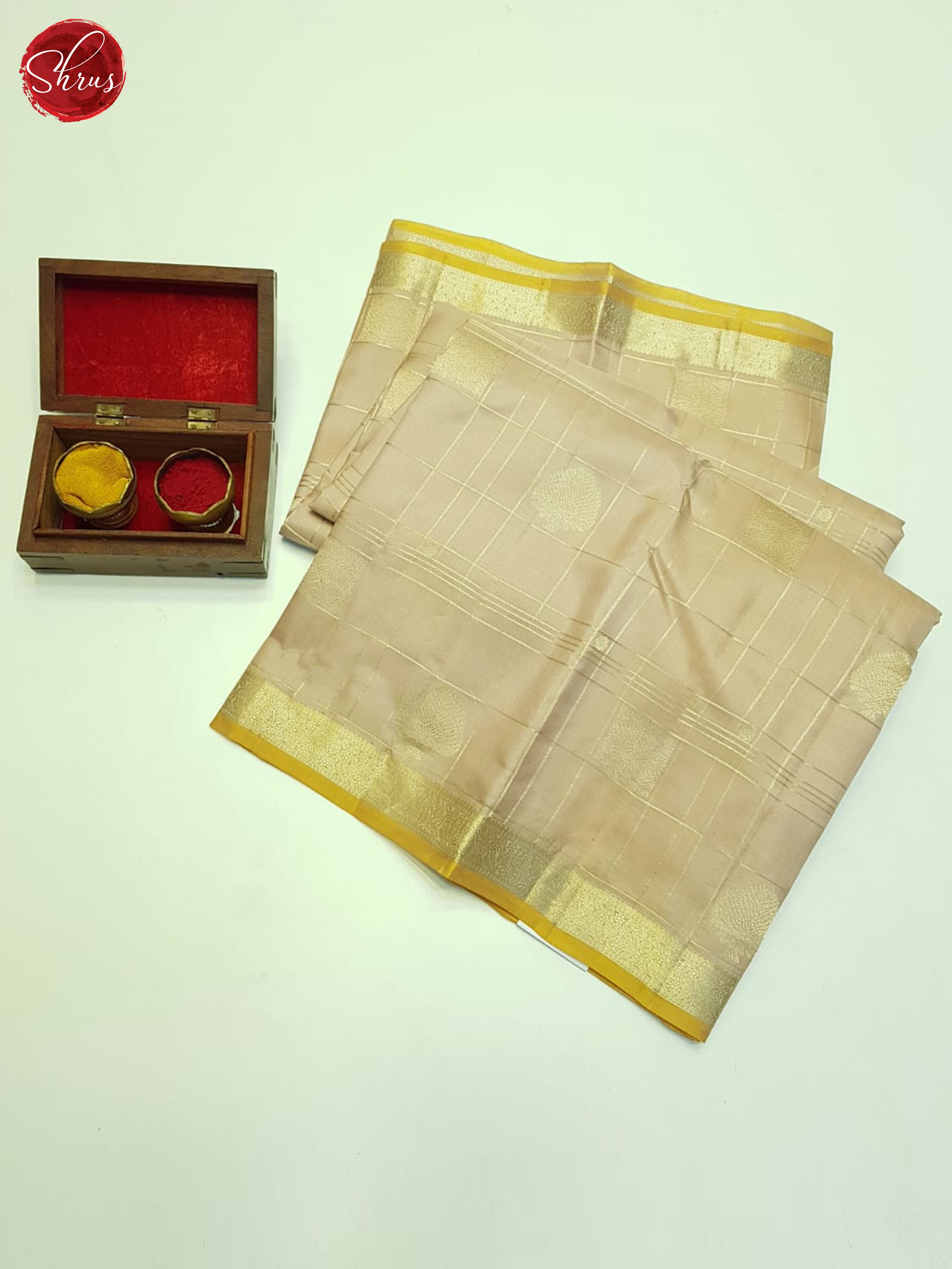 Onion Pink And Mustard- Kanchipuram Silk Saree - Shop on ShrusEternity.com