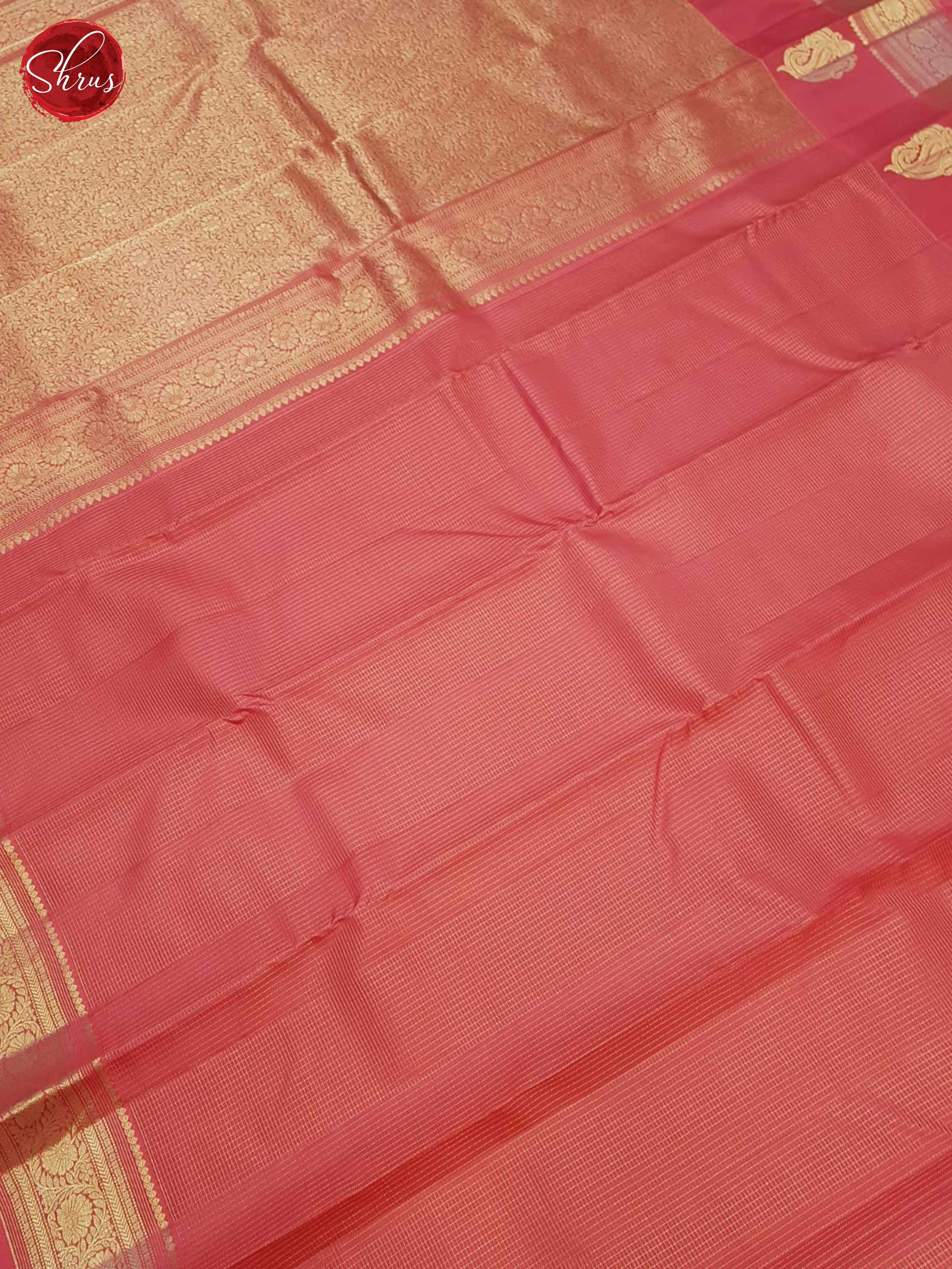 Pink(Single Tone)-Kanchipuram Silk Saree - Shop on ShrusEternity.com