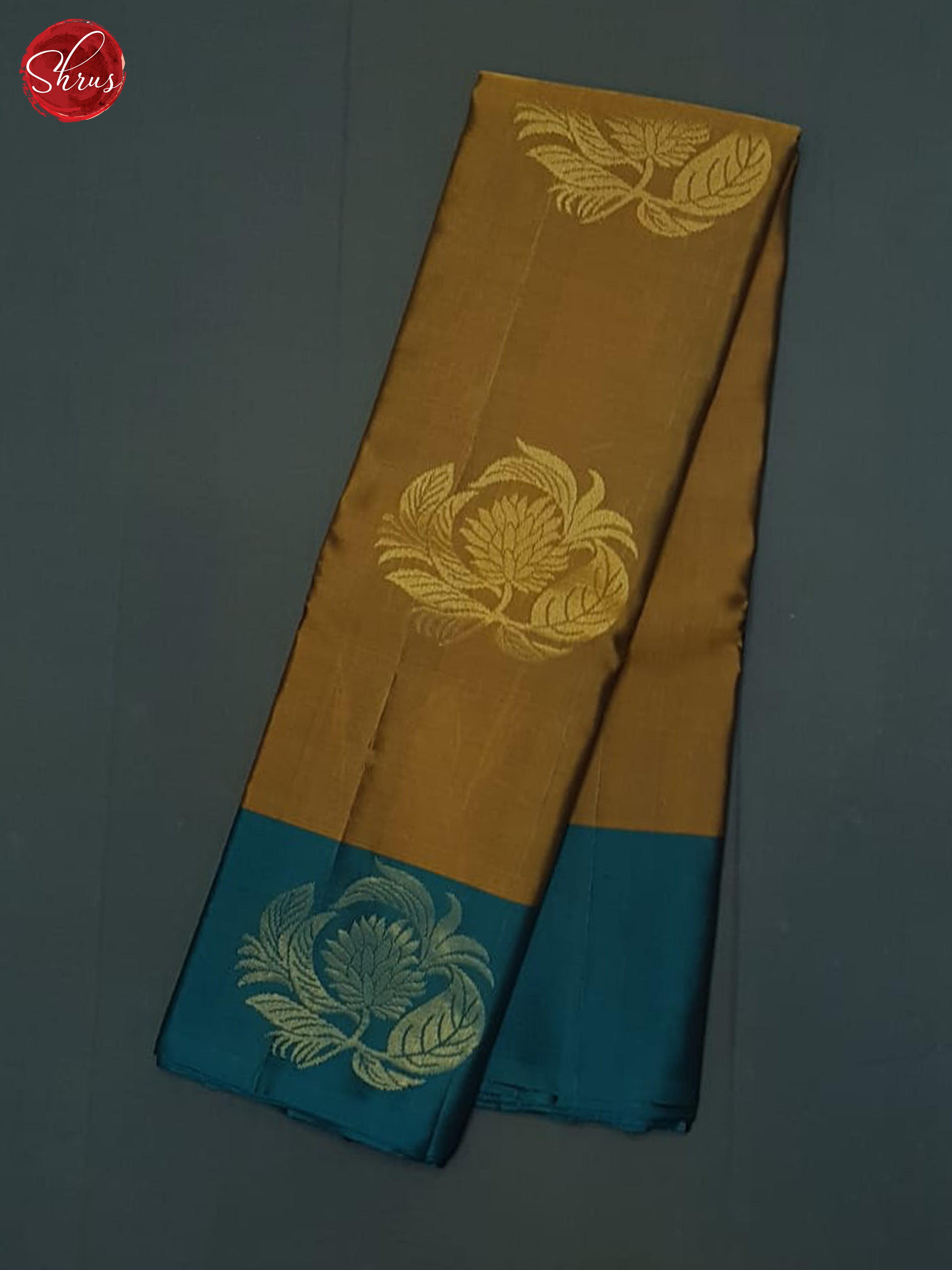 Brown & Blue - Soft Silk-halfpure Saree - Shop on ShrusEternity.com