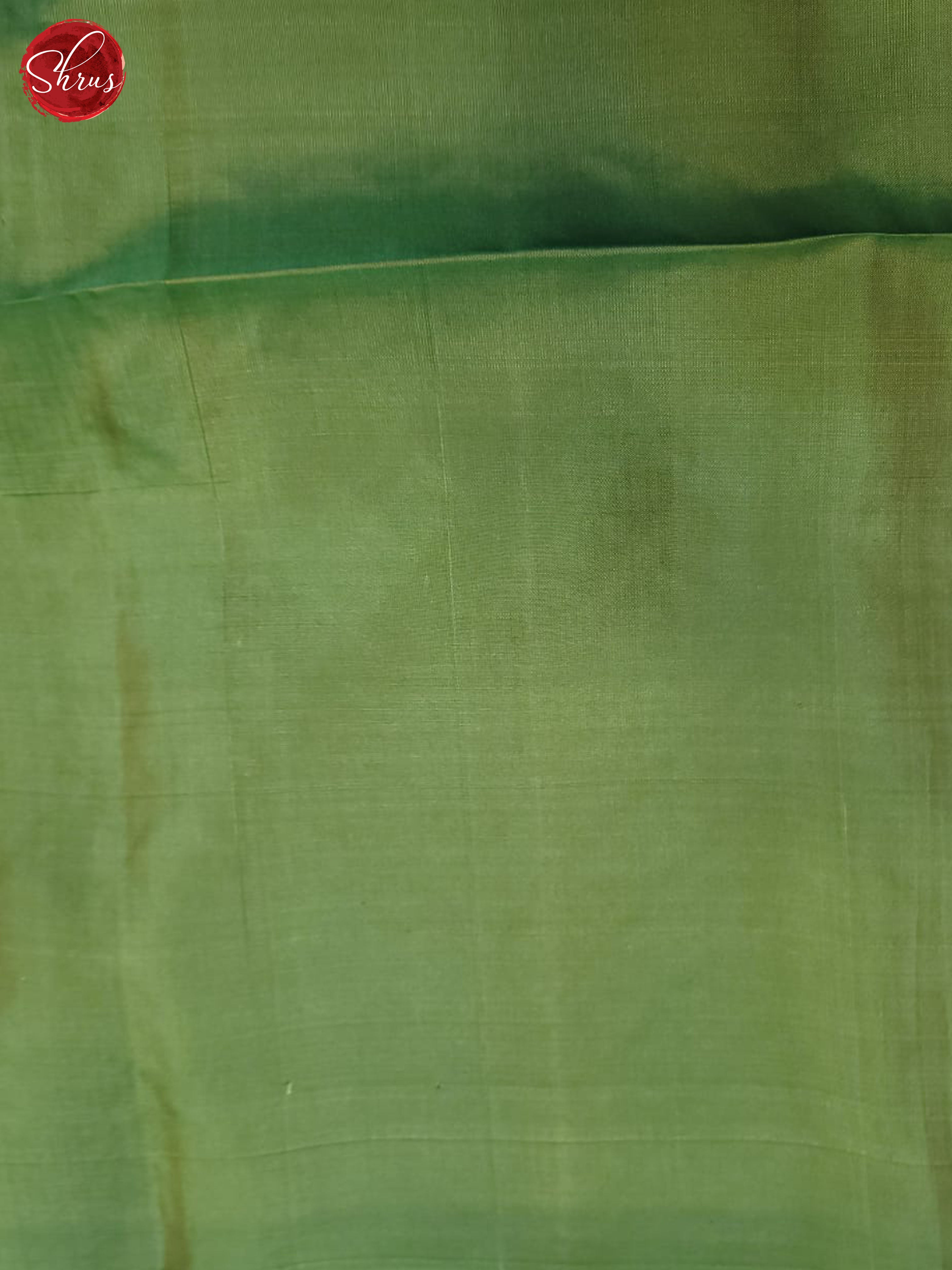 Pink And Green- Soft Silk half-pure Saree - Shop on ShrusEternity.com