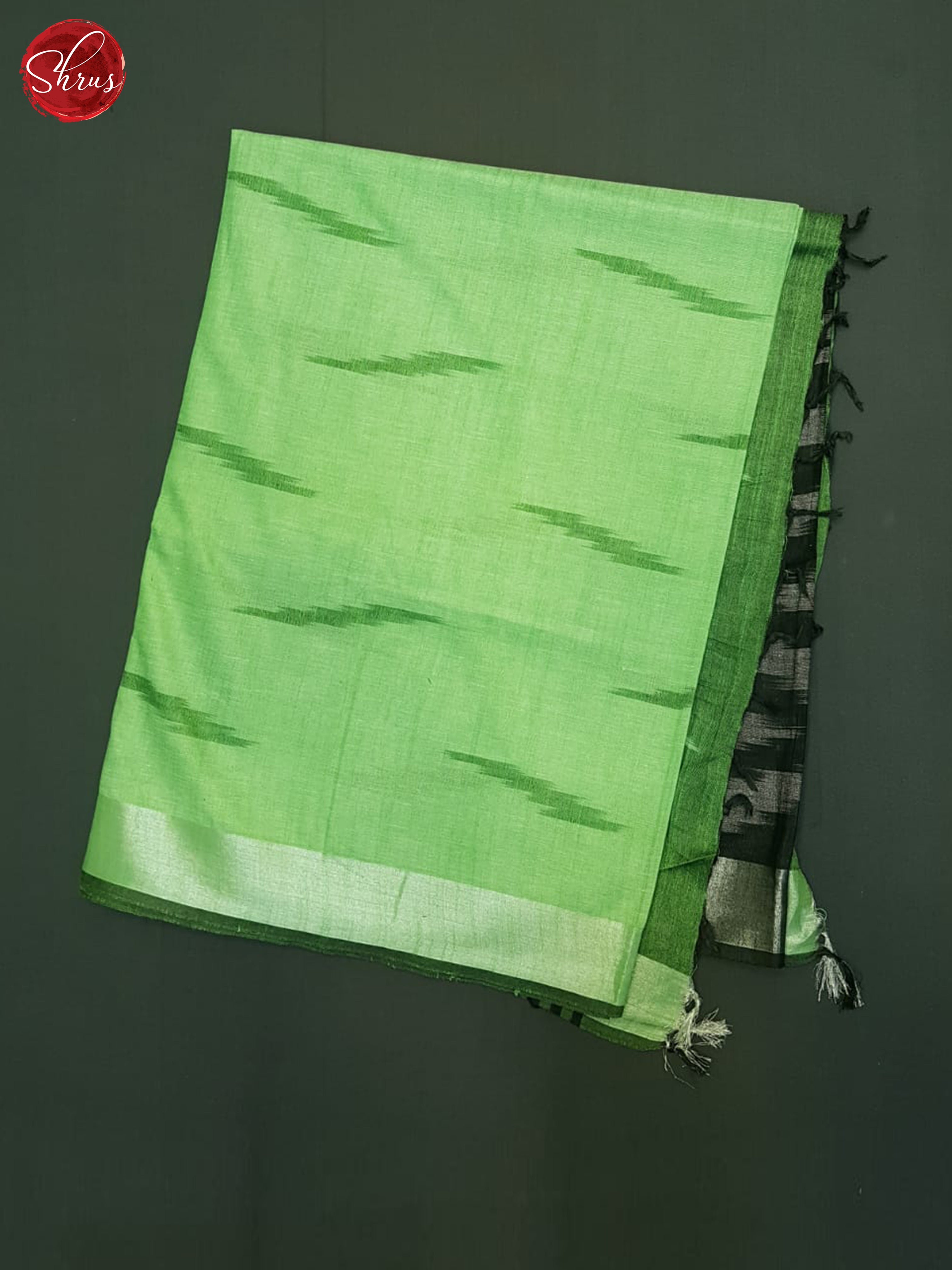 Green & Black - Semi Ikkat Saree - Shop on ShrusEternity.com