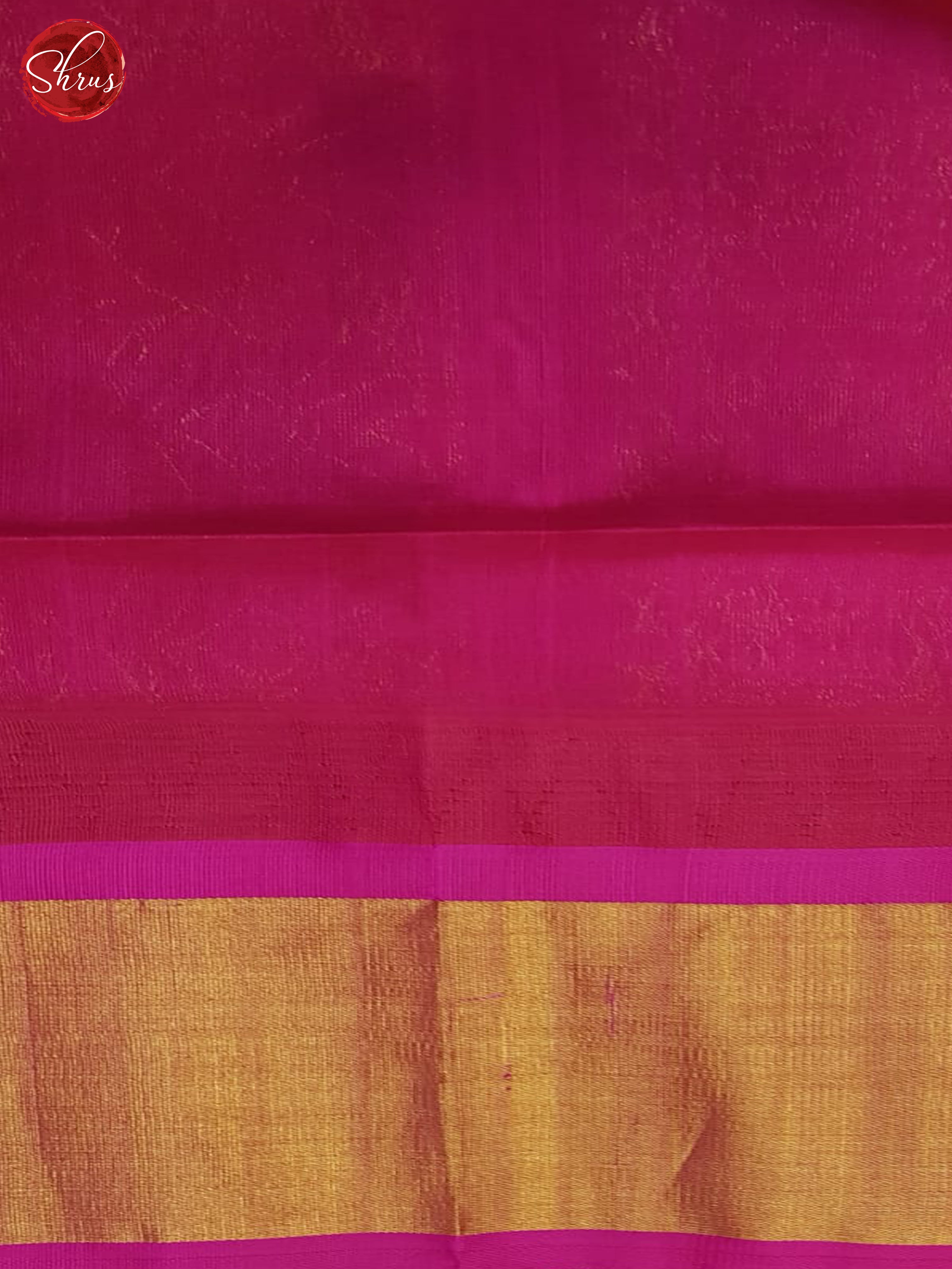 Orange And Pink-Silk Cotton Saree - Shop on ShrusEternity.com