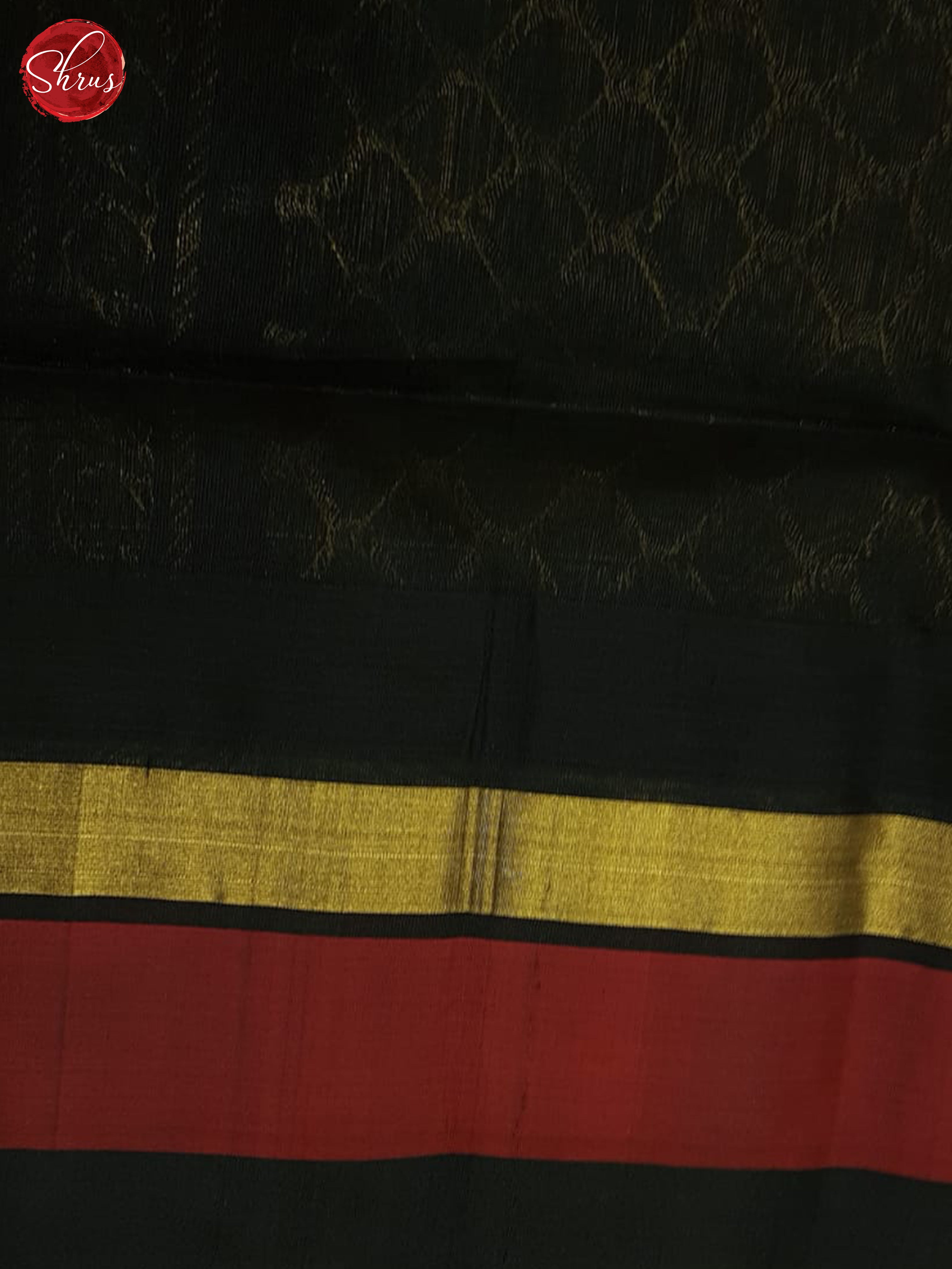 Beige And Black-Silk Cotton Saree - Shop on ShrusEternity.com