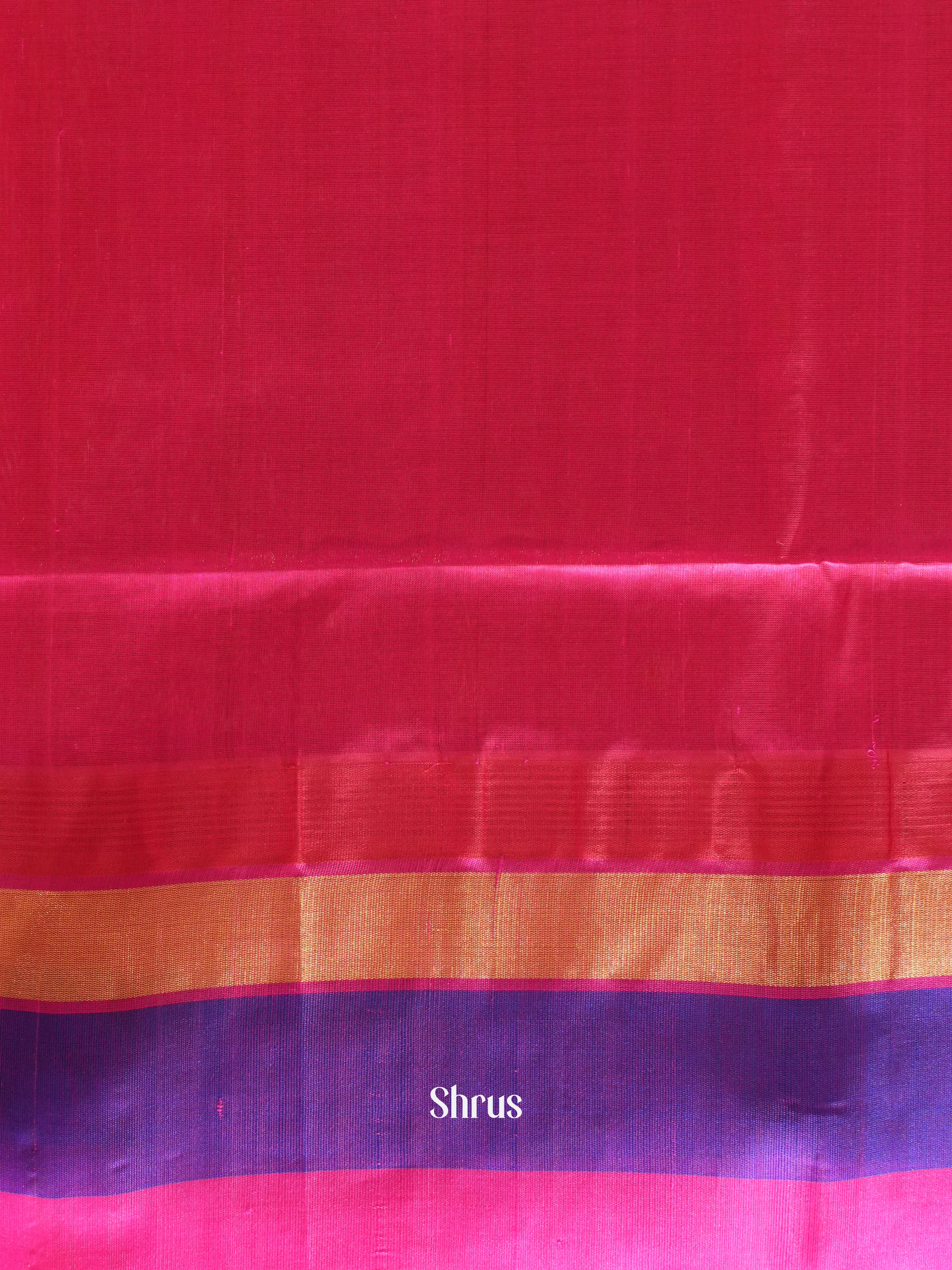 Peach And Pink-Silk Cotton Saree