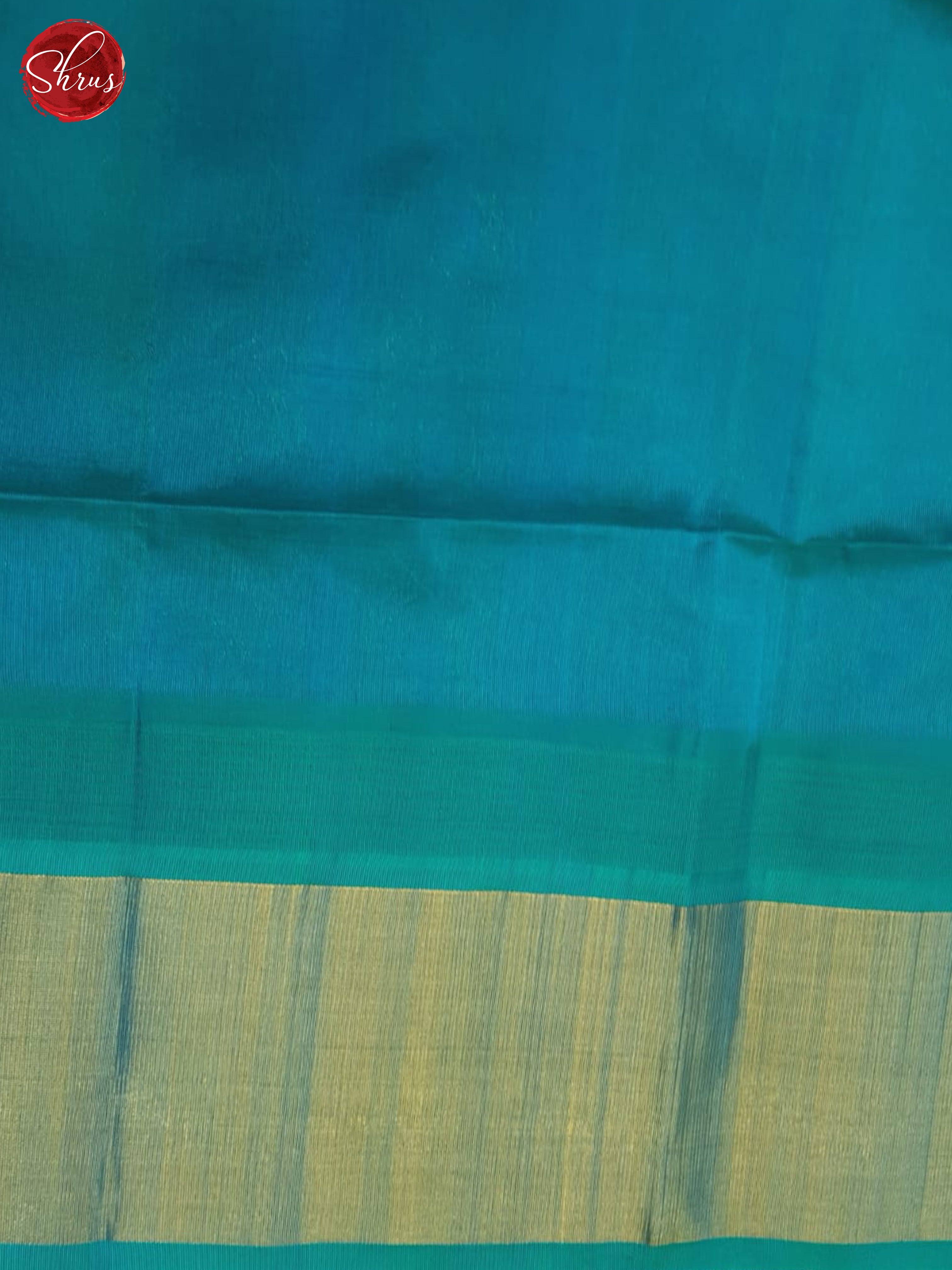 Lime And Blue-Silk Cotton saree - Shop on ShrusEternity.com