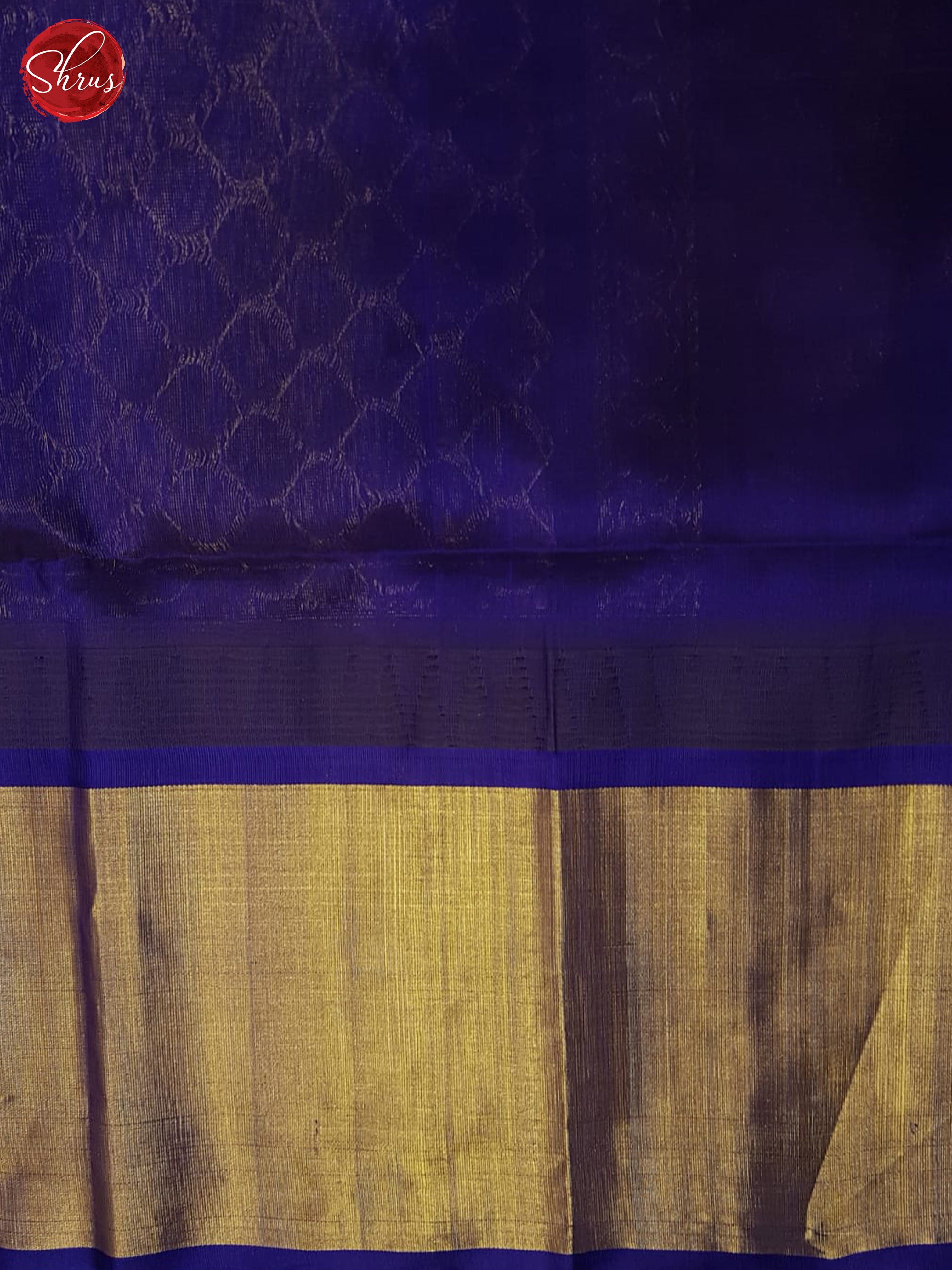 Blue And dark blue-Silk cotton saree - Shop on ShrusEternity.com