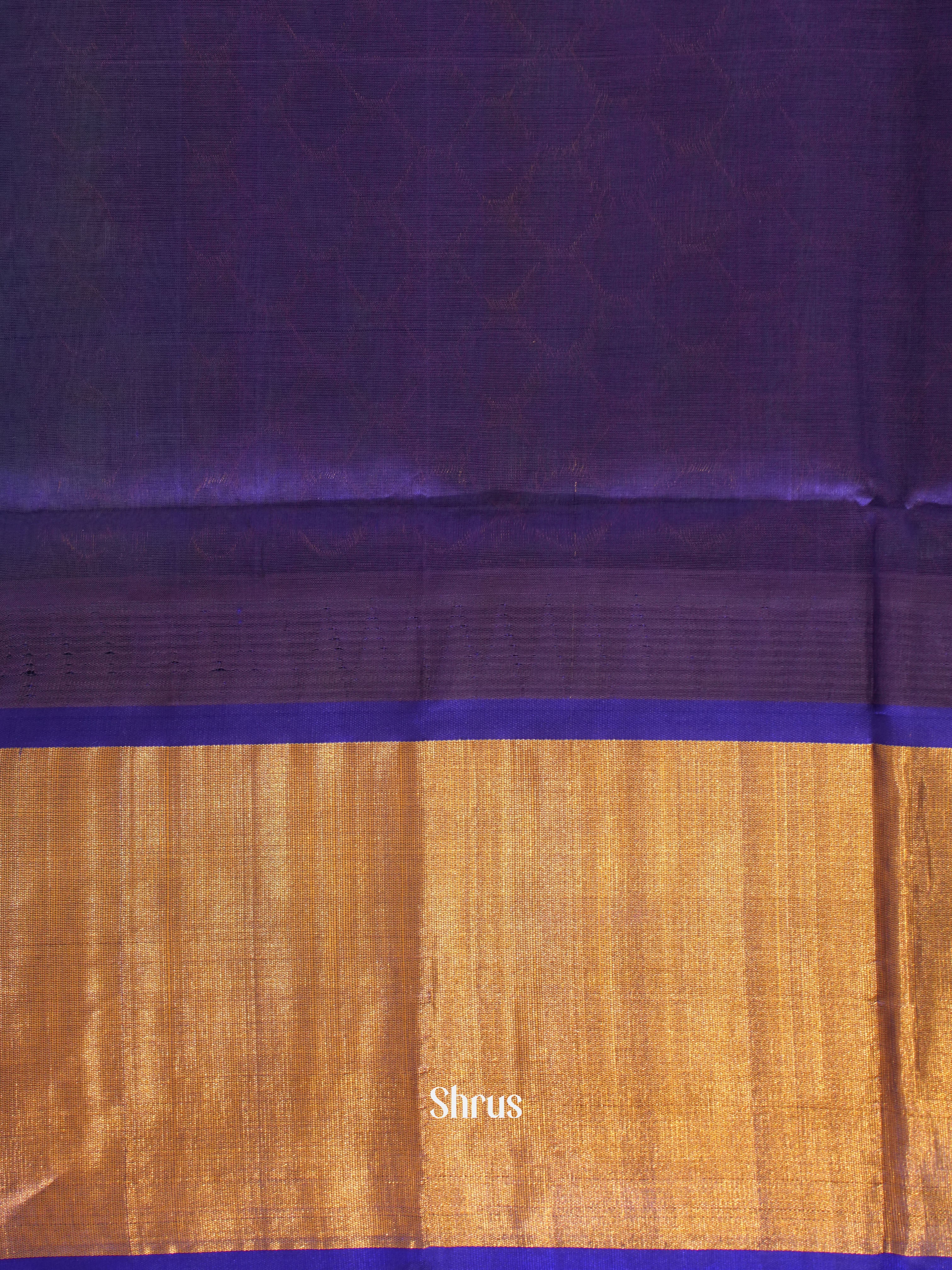 Blue And dark blue-Silk cotton saree