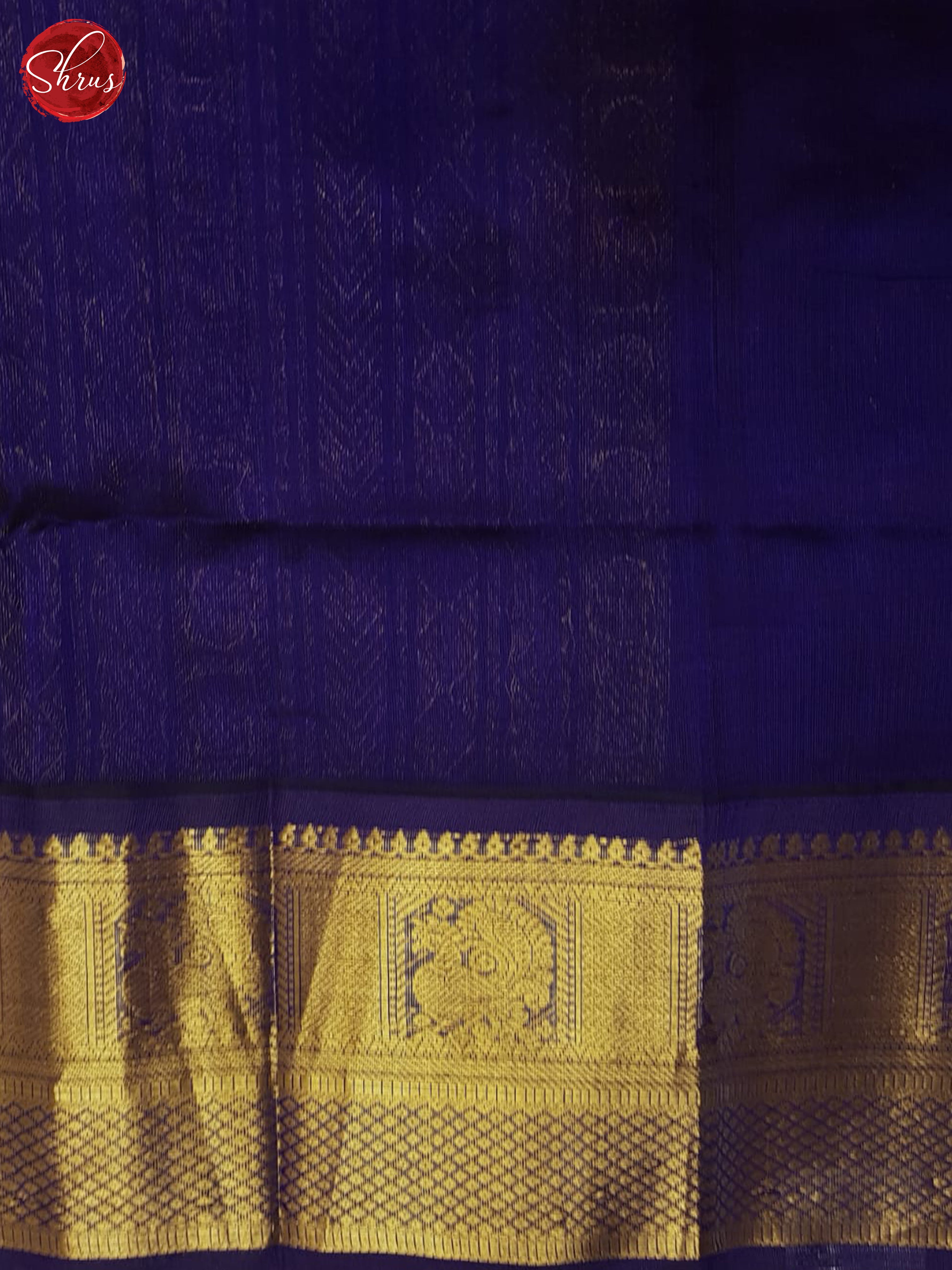 Honey And Blue-Silk cotton saree - Shop on ShrusEternity.com