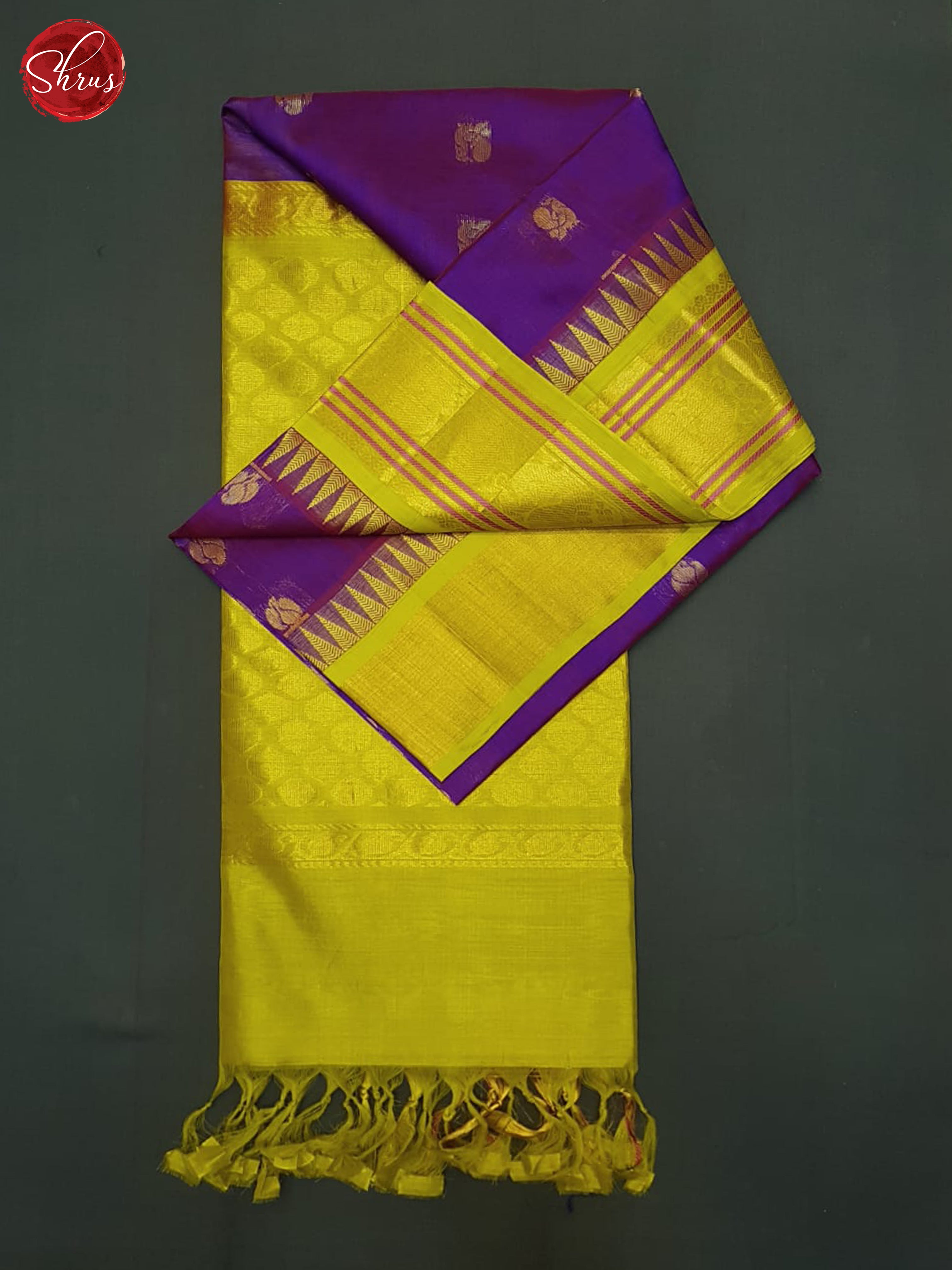 Vadamalli And Green-Silk cotton saree - Shop on ShrusEternity.com
