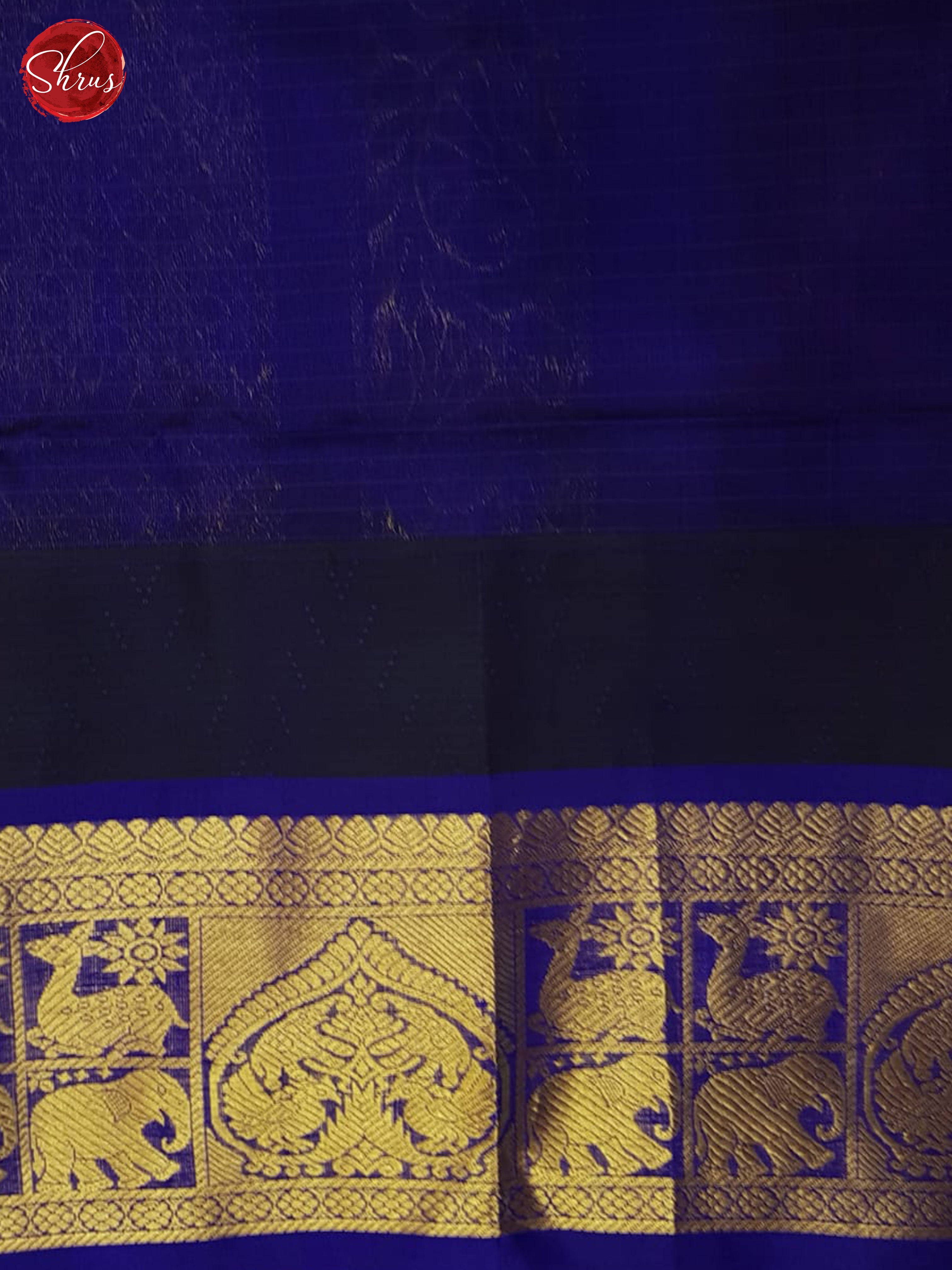 Green And Blue-Silk cotton saree - Shop on ShrusEternity.com