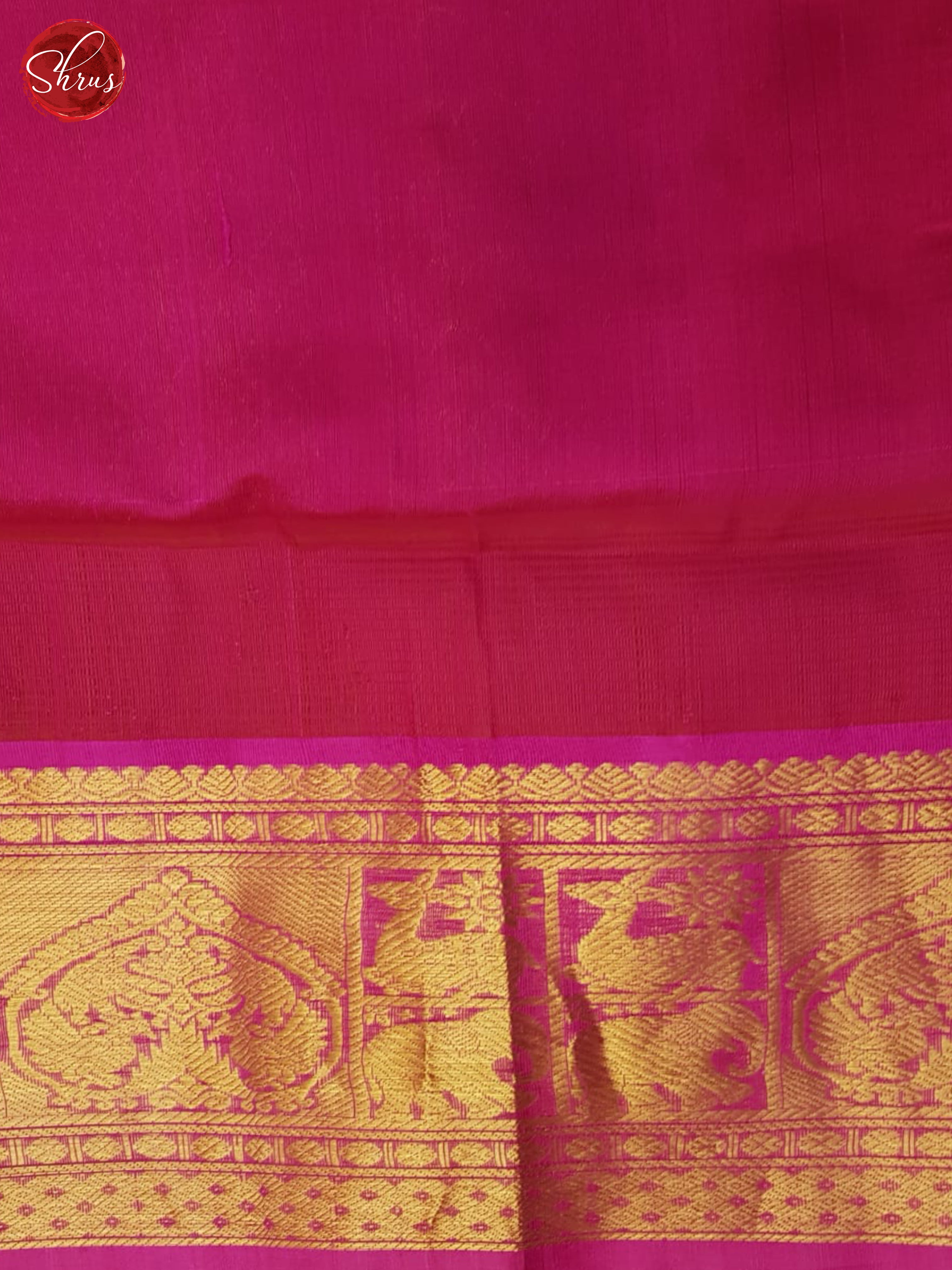 Peach And Pink-Silk cotton saree - Shop on ShrusEternity.com