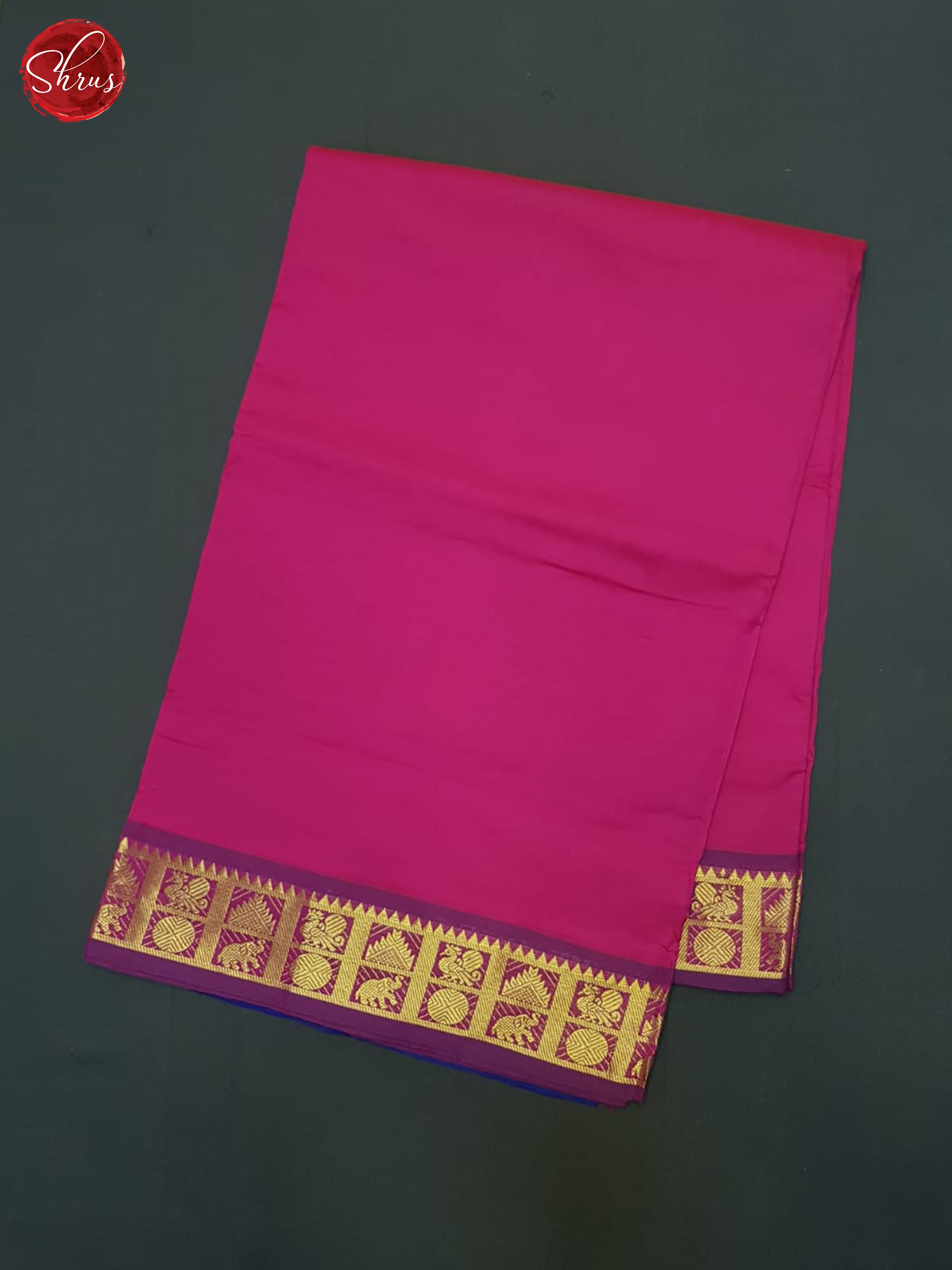 Pink And Purple- Kanchipuram Madisar Silk Saree(9 Yards) - Shop on ShrusEternity.com