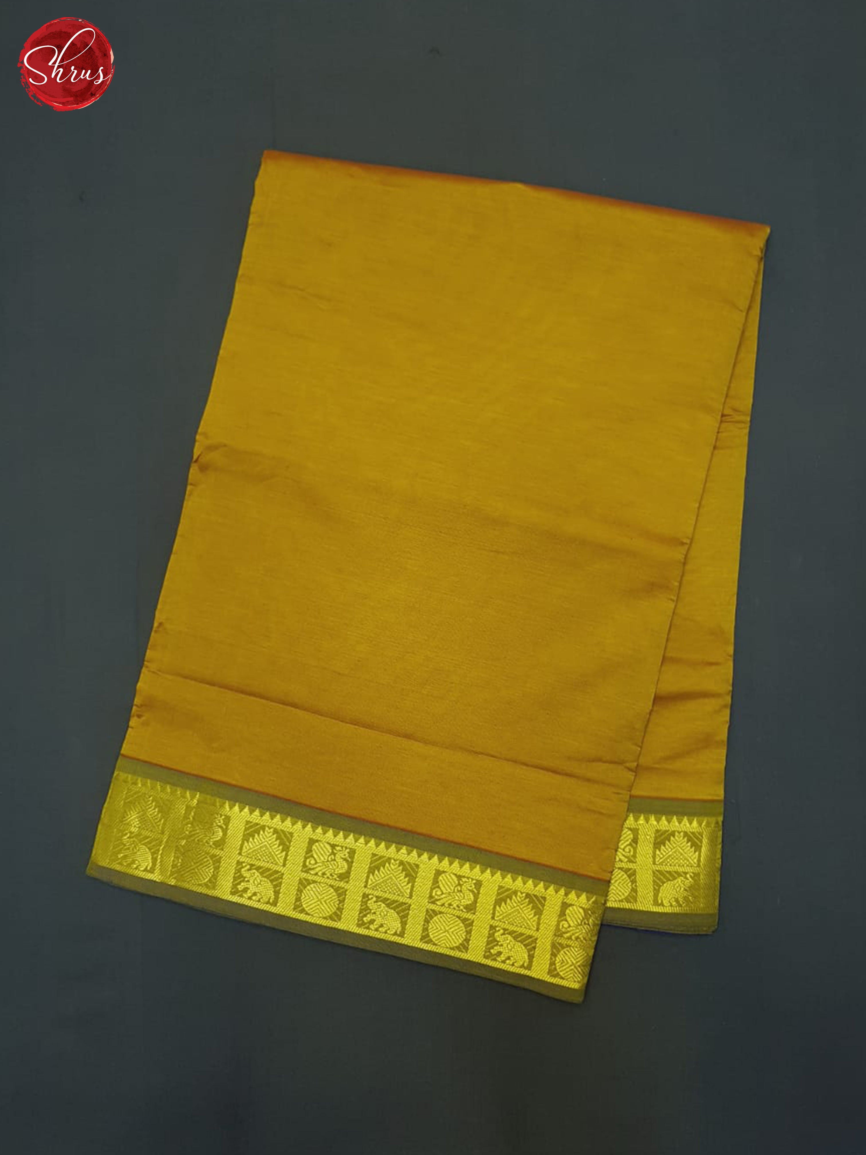 Mustard And Purple- Kanchipuram(9 yards) Madisar Silk Saree - Shop on ShrusEternity.com