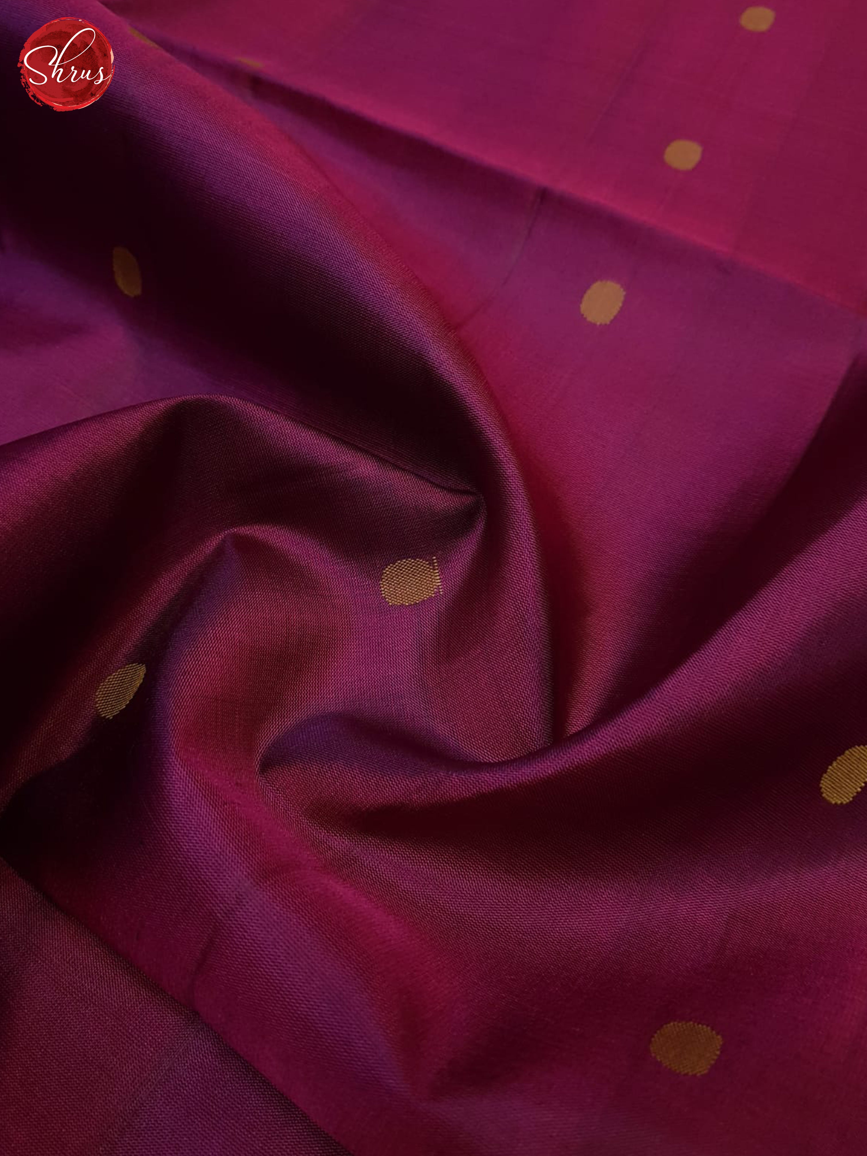 Wine And Blue-Soft Slk saree - Shop on ShrusEternity.com