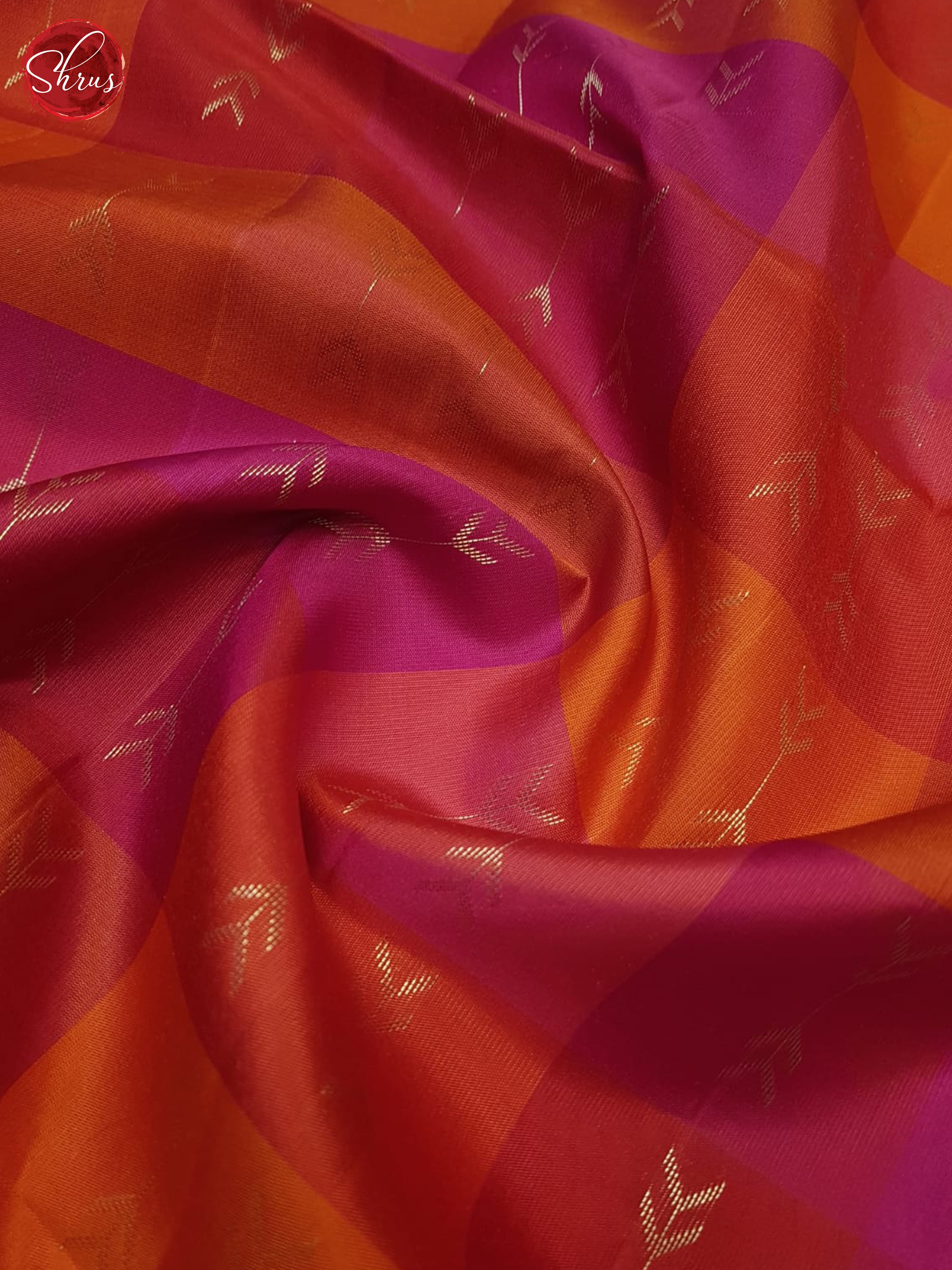 Red And Pink- Soft Silk Saree - Shop on ShrusEternity.com