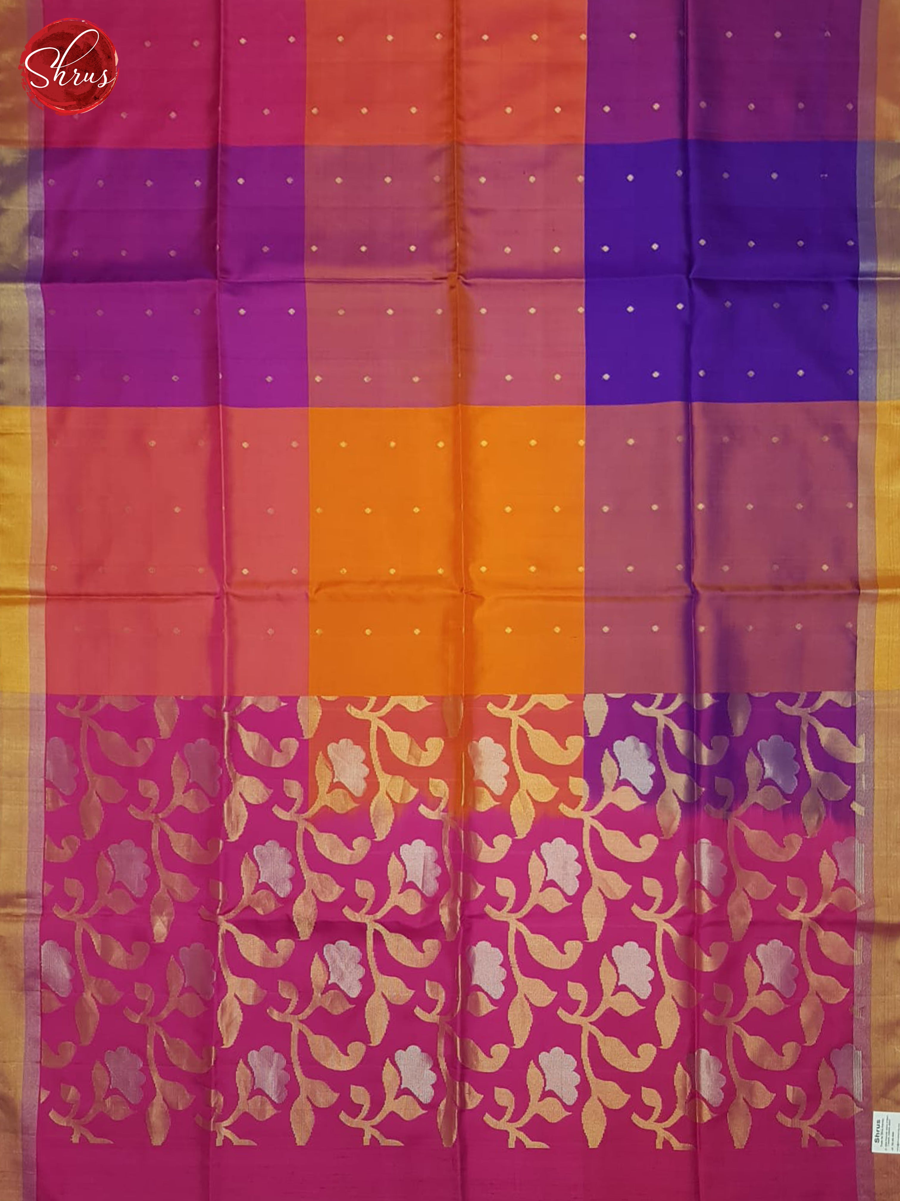 Purple And Pink- Soft Silk Saree - Shop on ShrusEternity.com