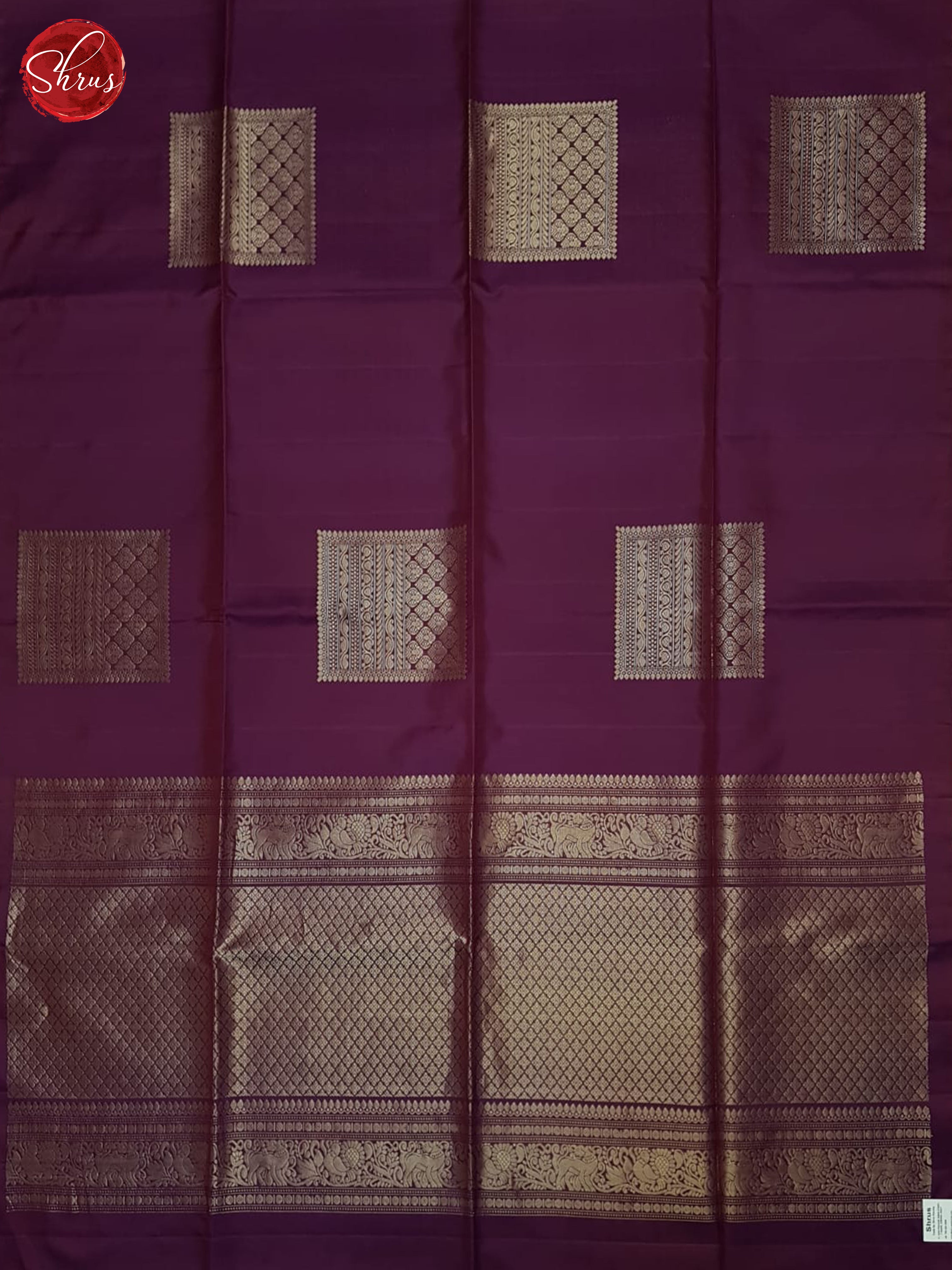 Wine(Single Tone)- Soft Silk Saree - Shop on ShrusEternity.com