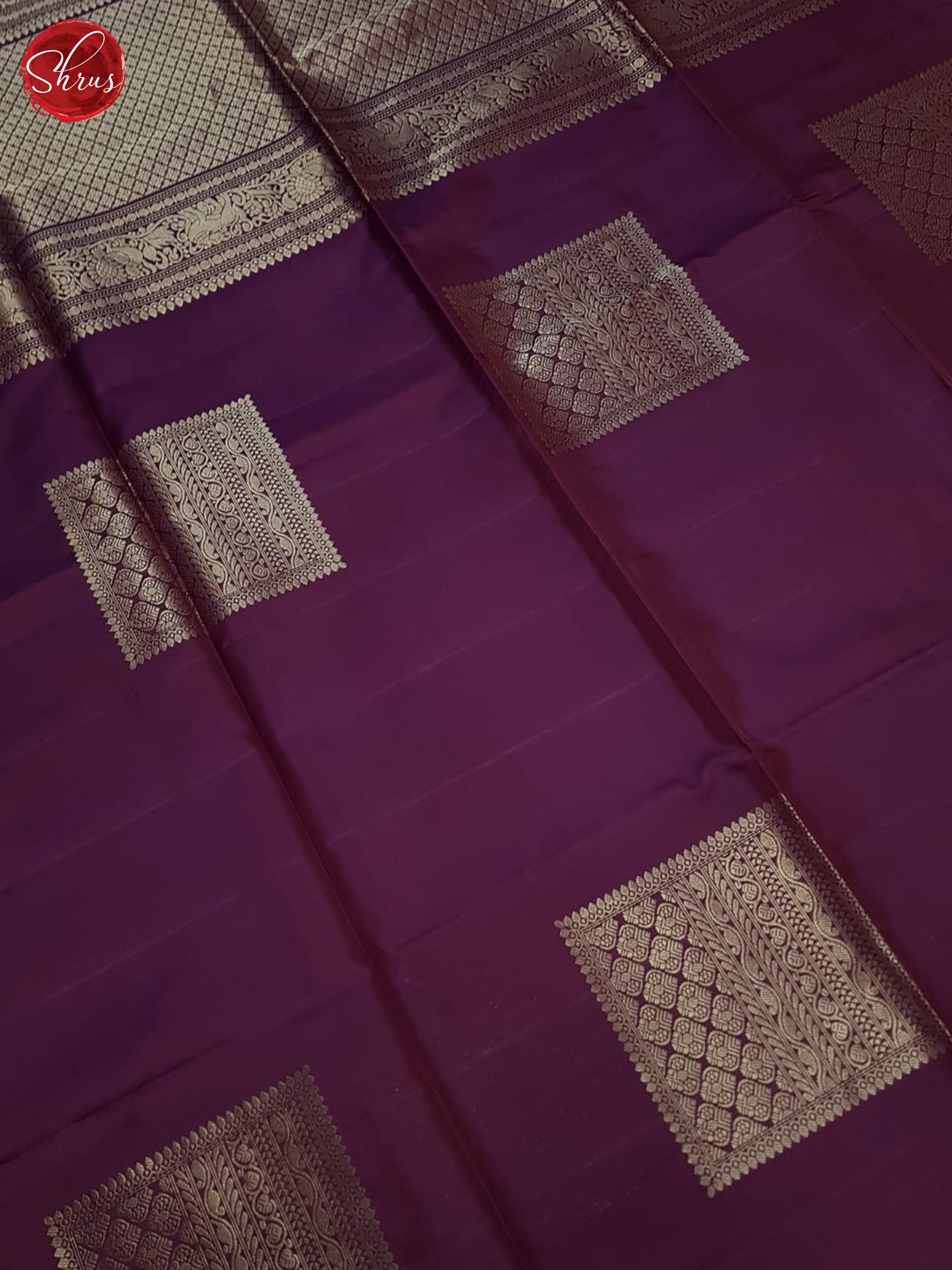 Wine(Single Tone)- Soft Silk Saree - Shop on ShrusEternity.com