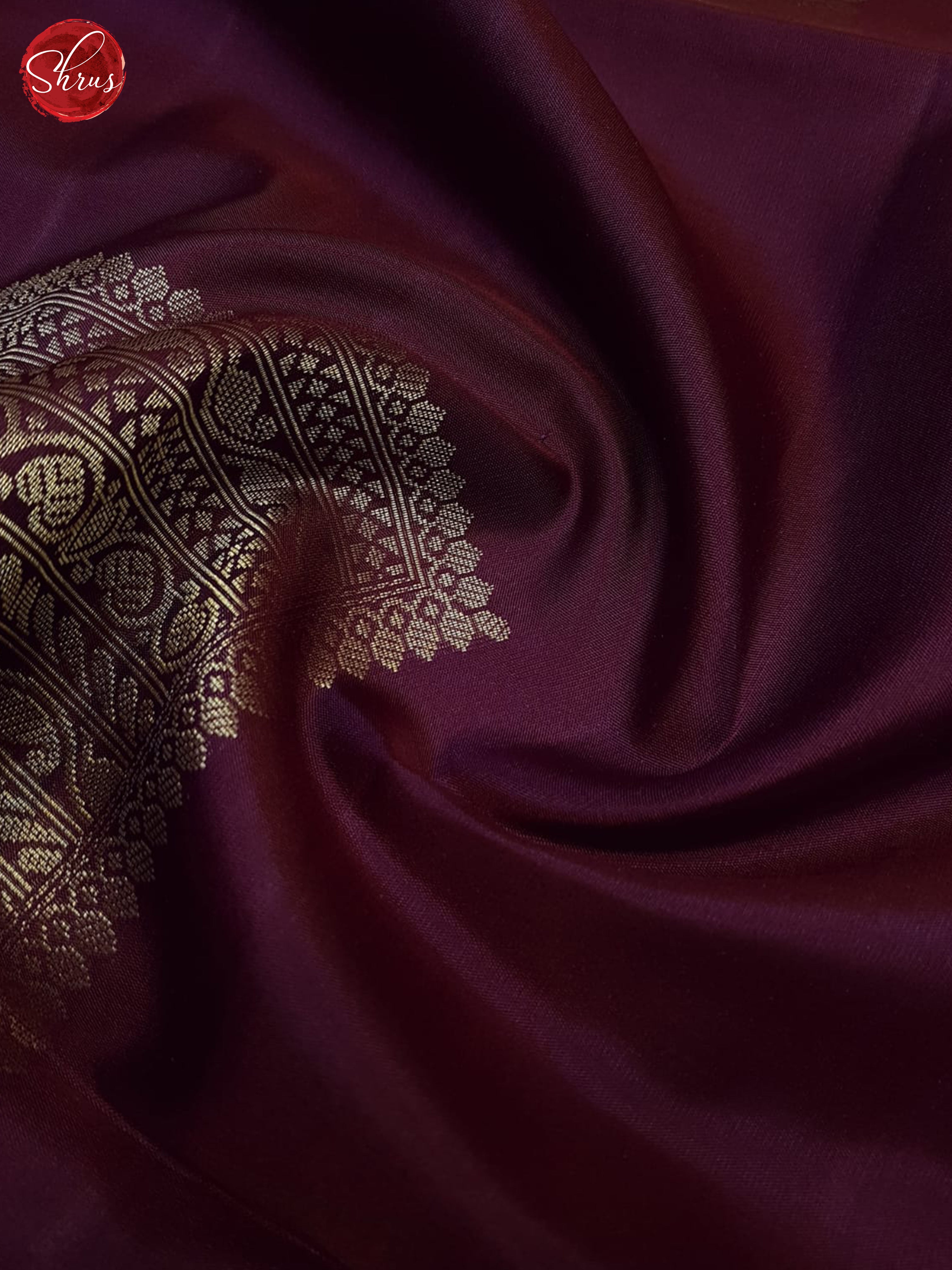 Wine(Single Tone)- Soft Silk Saree - Shop on ShrusEternity.com