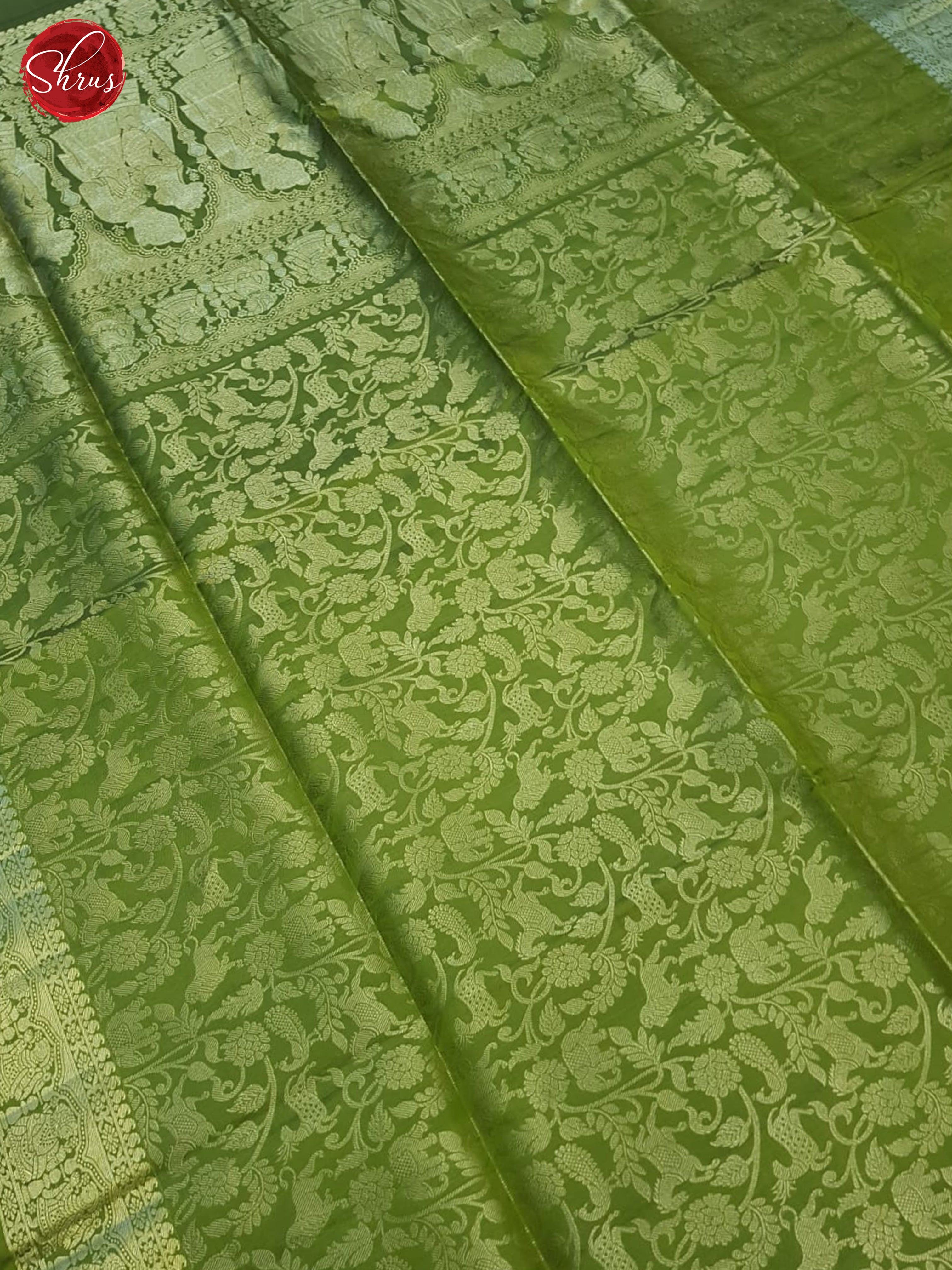 Green(Single tone)-Soft silk saree - Shop on ShrusEternity.com