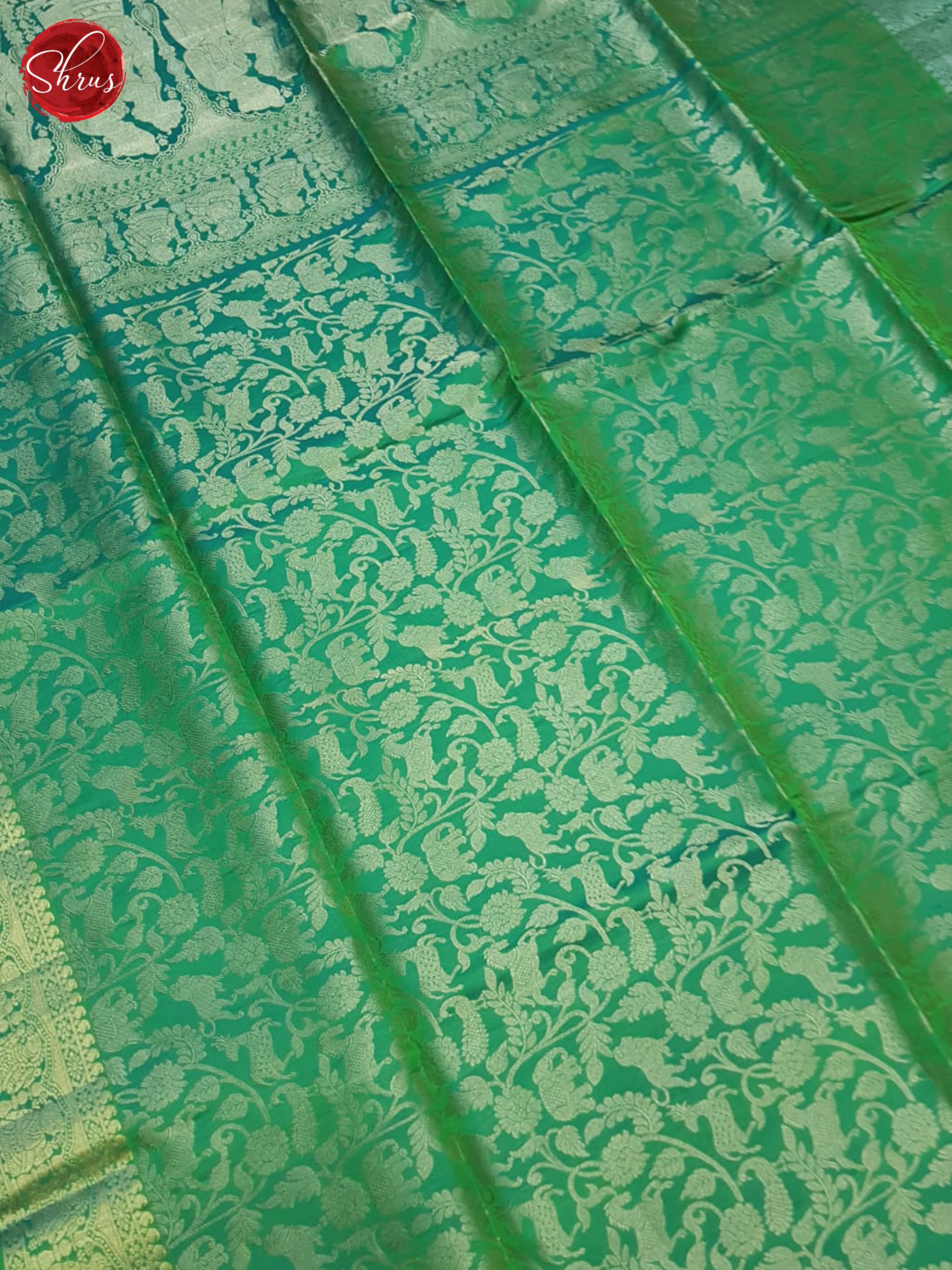 Green(single tone)-Soft silk Saree - Shop on ShrusEternity.com