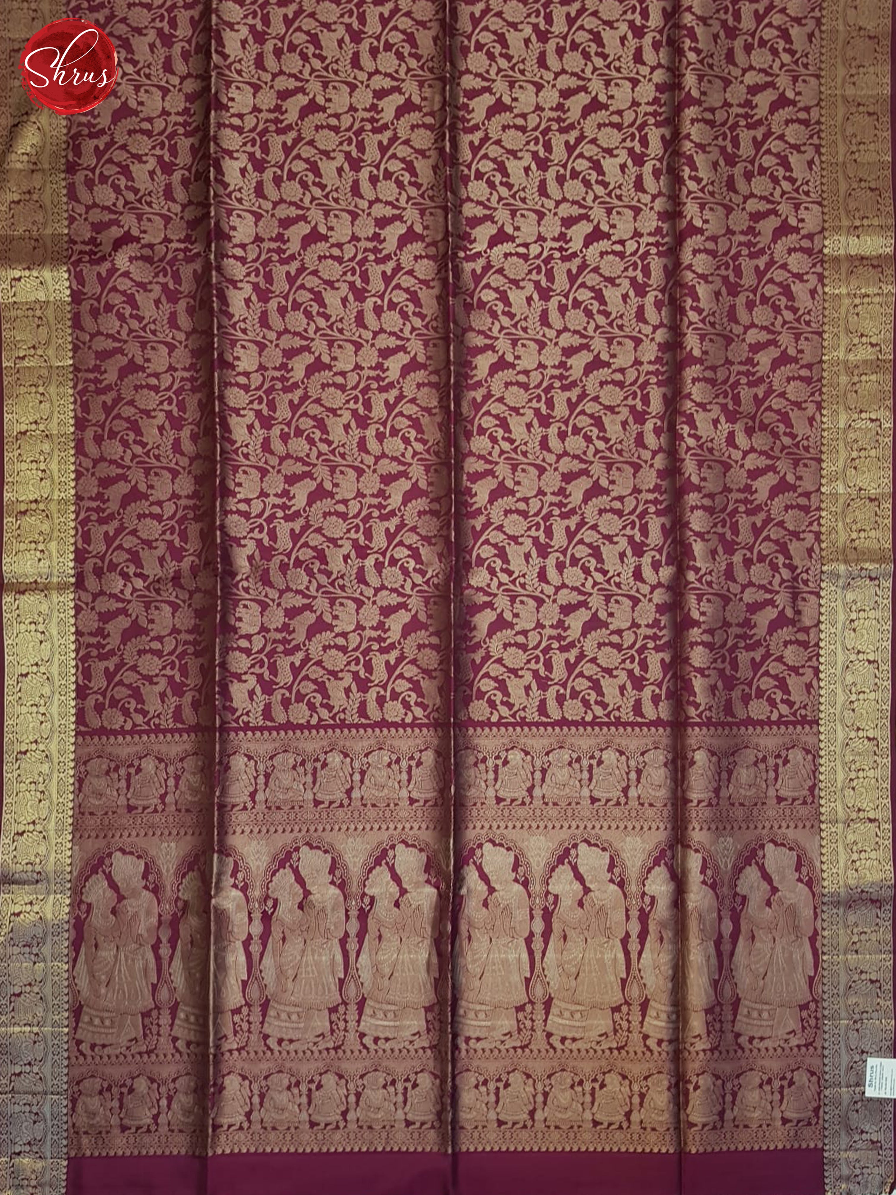 Burgundy (Single Tone) - Soft Silk Saree - Shop on ShrusEternity.com