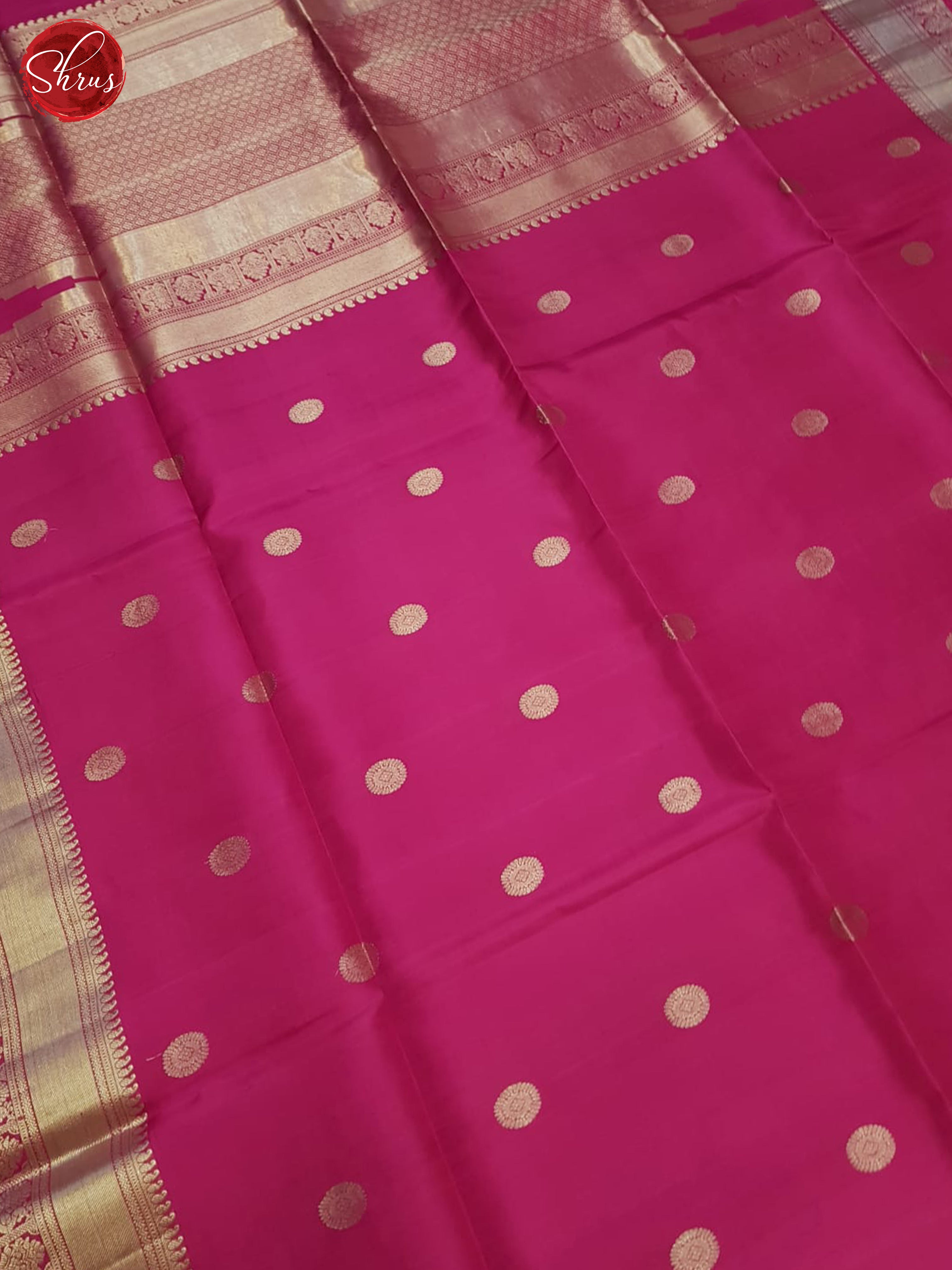 Pink(Single Tone)- Soft Silk Saree - Shop on ShrusEternity.com