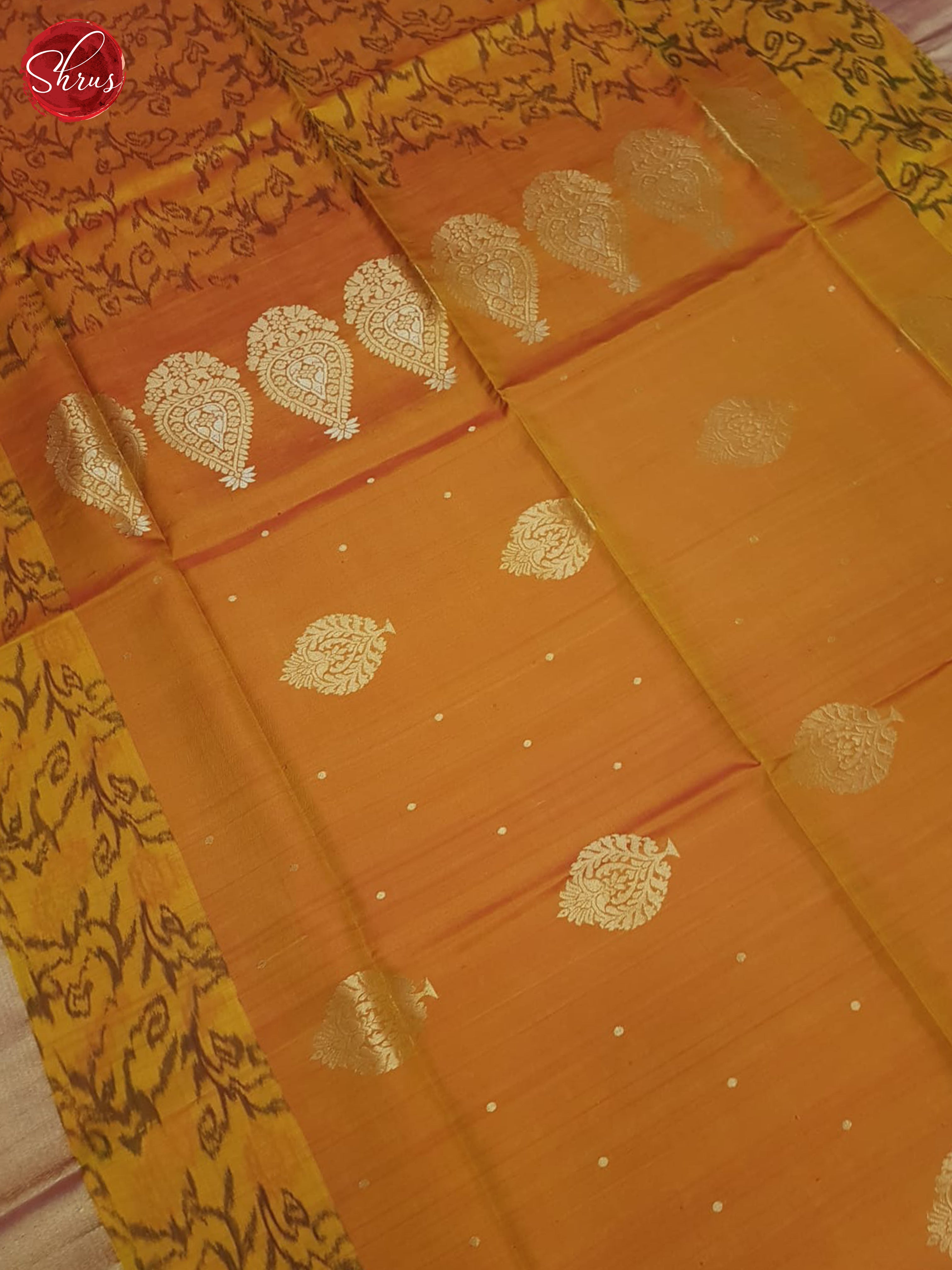 Orange(Single tone)-Soft silk saree - Shop on ShrusEternity.com