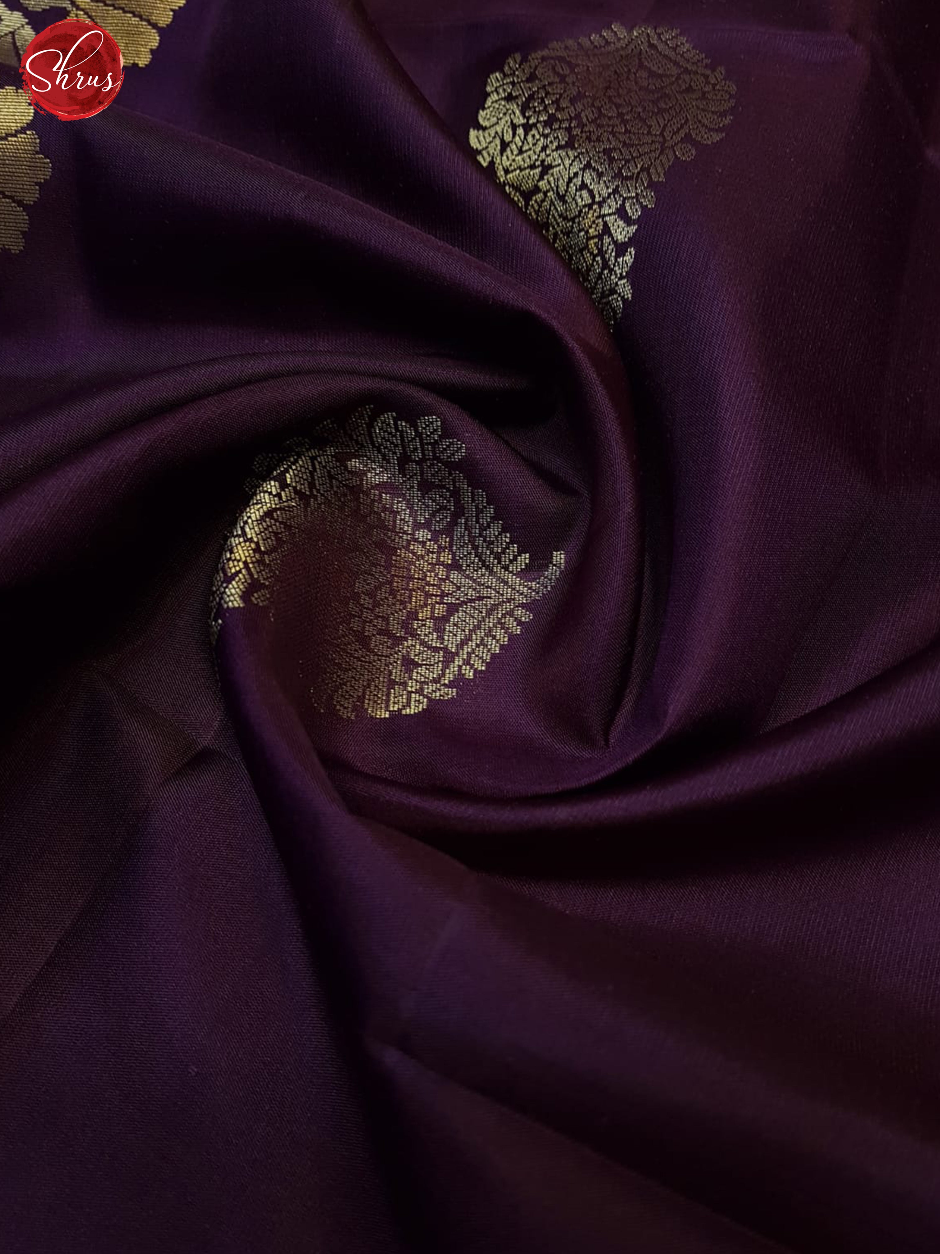 Wine And Grey- Soft SIlk Saree - Shop on ShrusEternity.com