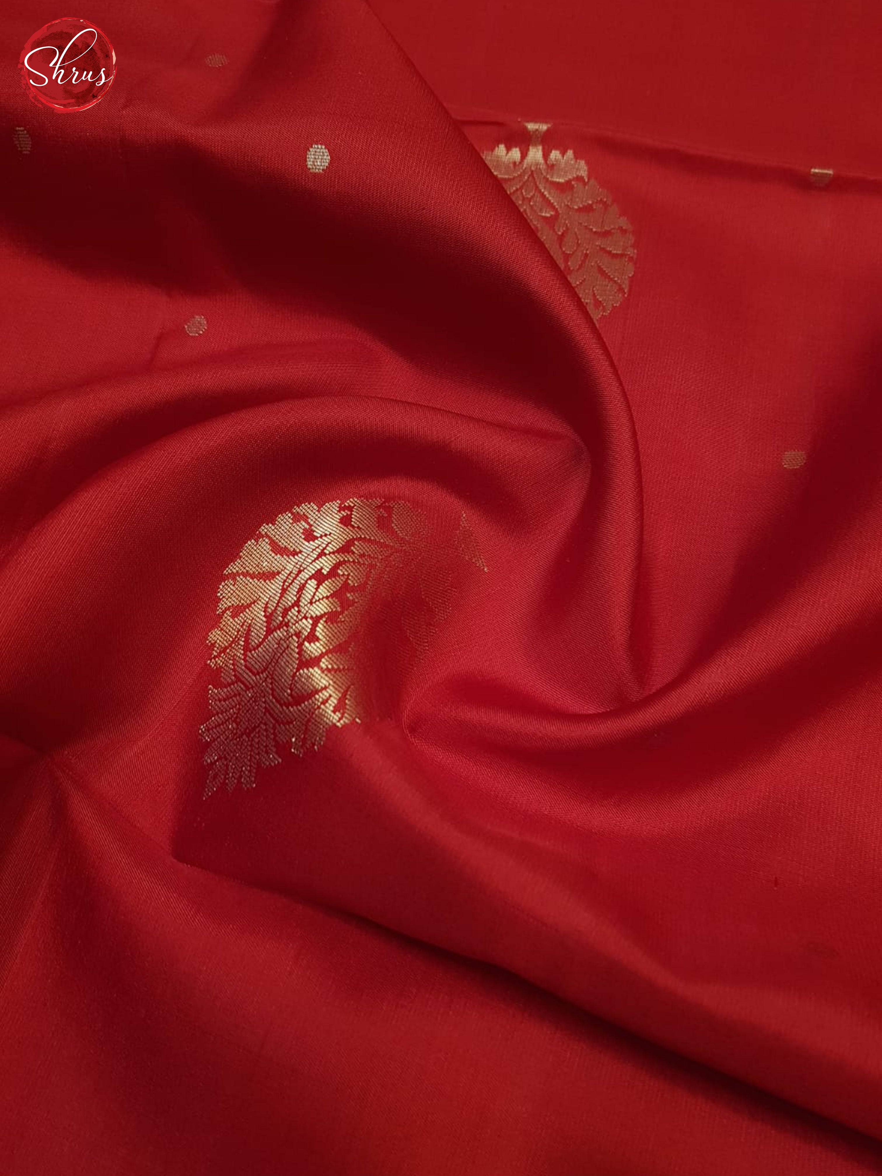 Red And Orange- Soft Silk Saree - Shop on ShrusEternity.com