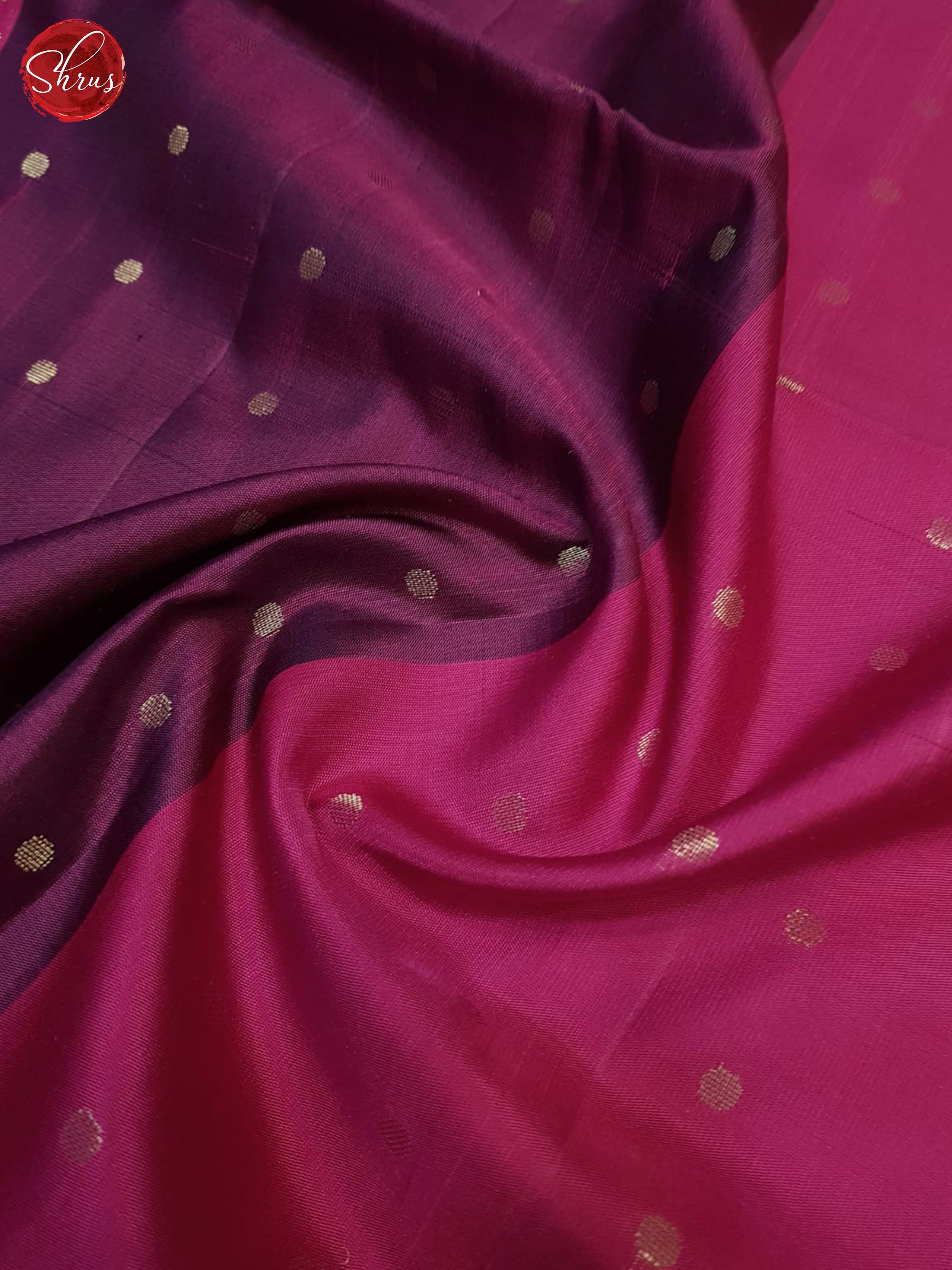 Wine And Pink- Soft Silk Saree - Shop on ShrusEternity.com