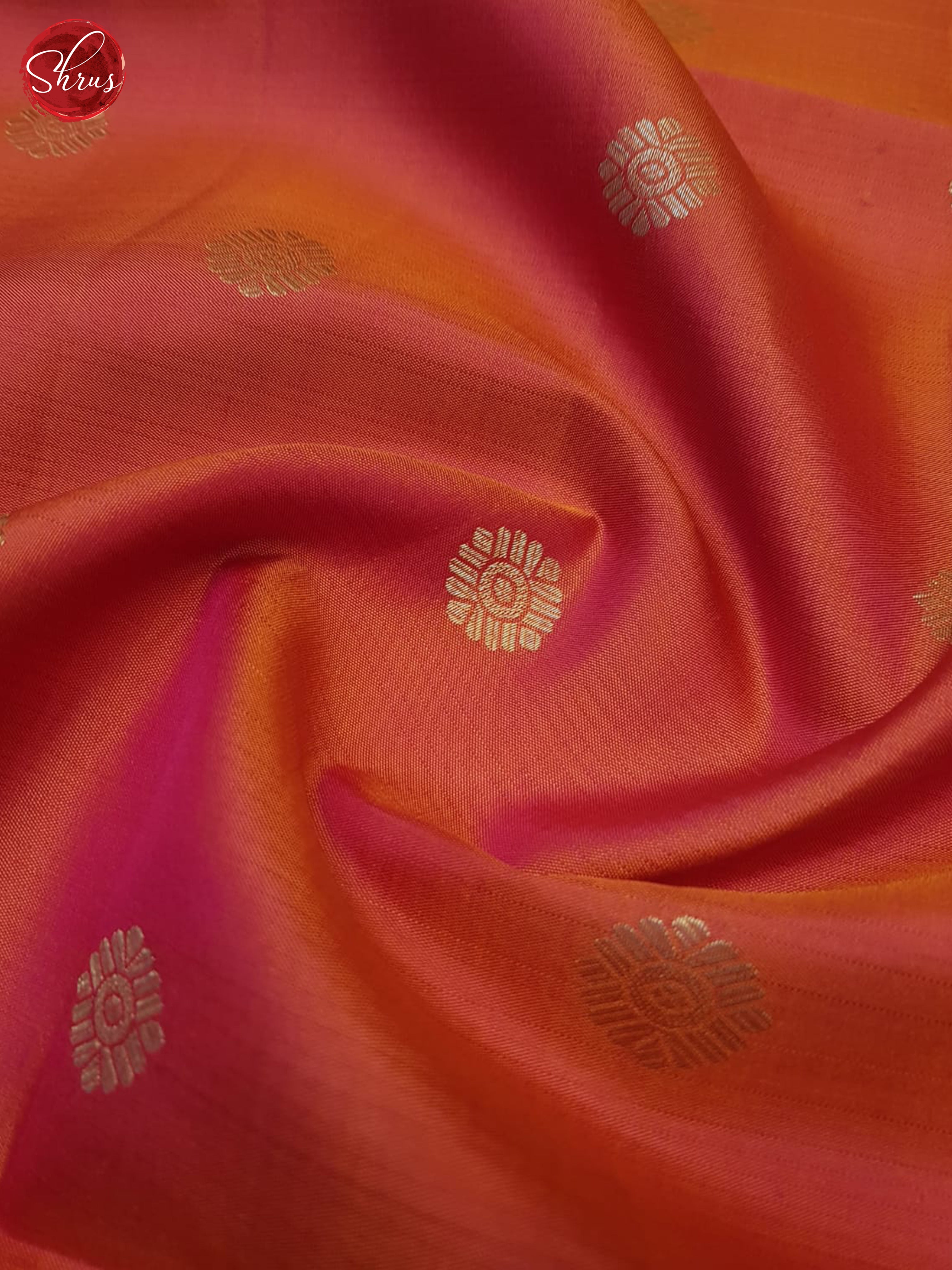 Orangish Pink& Pink - Soft Silk Saree - Shop on ShrusEternity.com