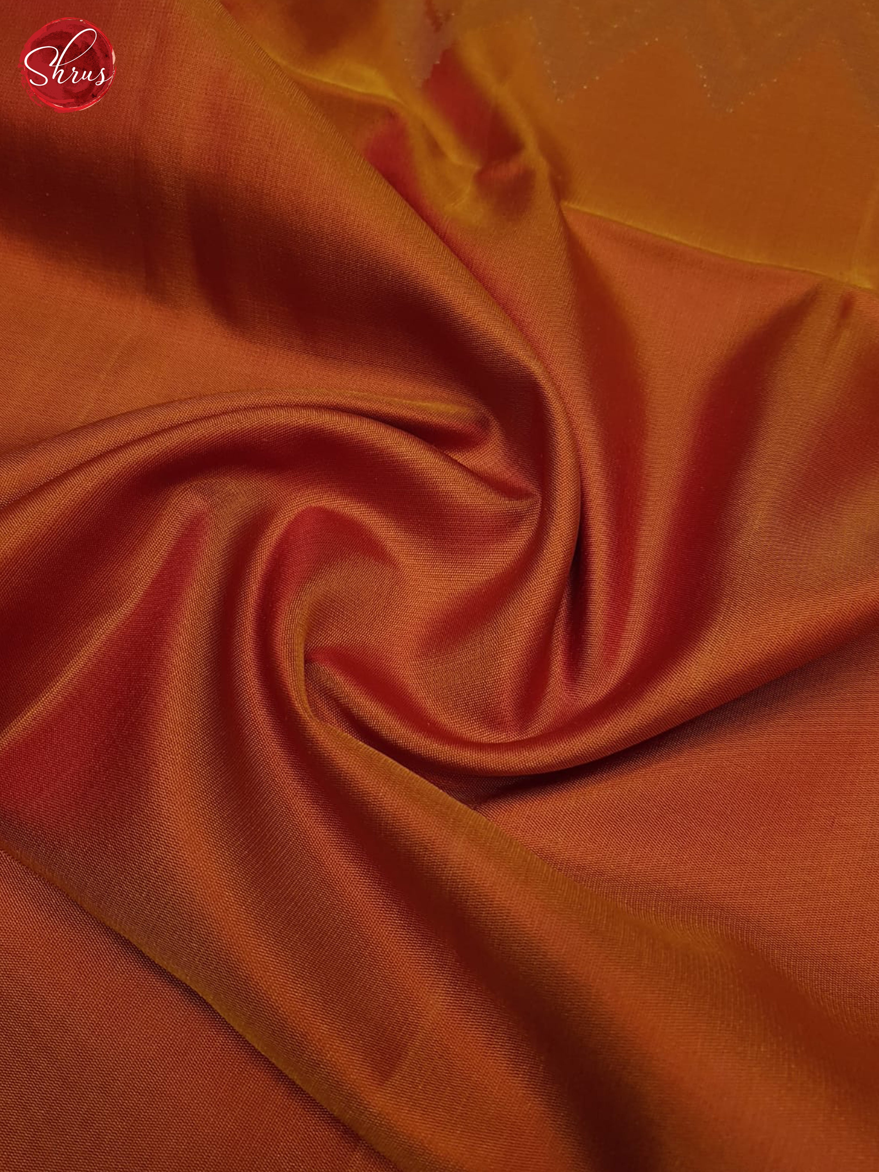 Brick Orange(Single Tone)- Soft Silk Saree - Shop on ShrusEternity.com